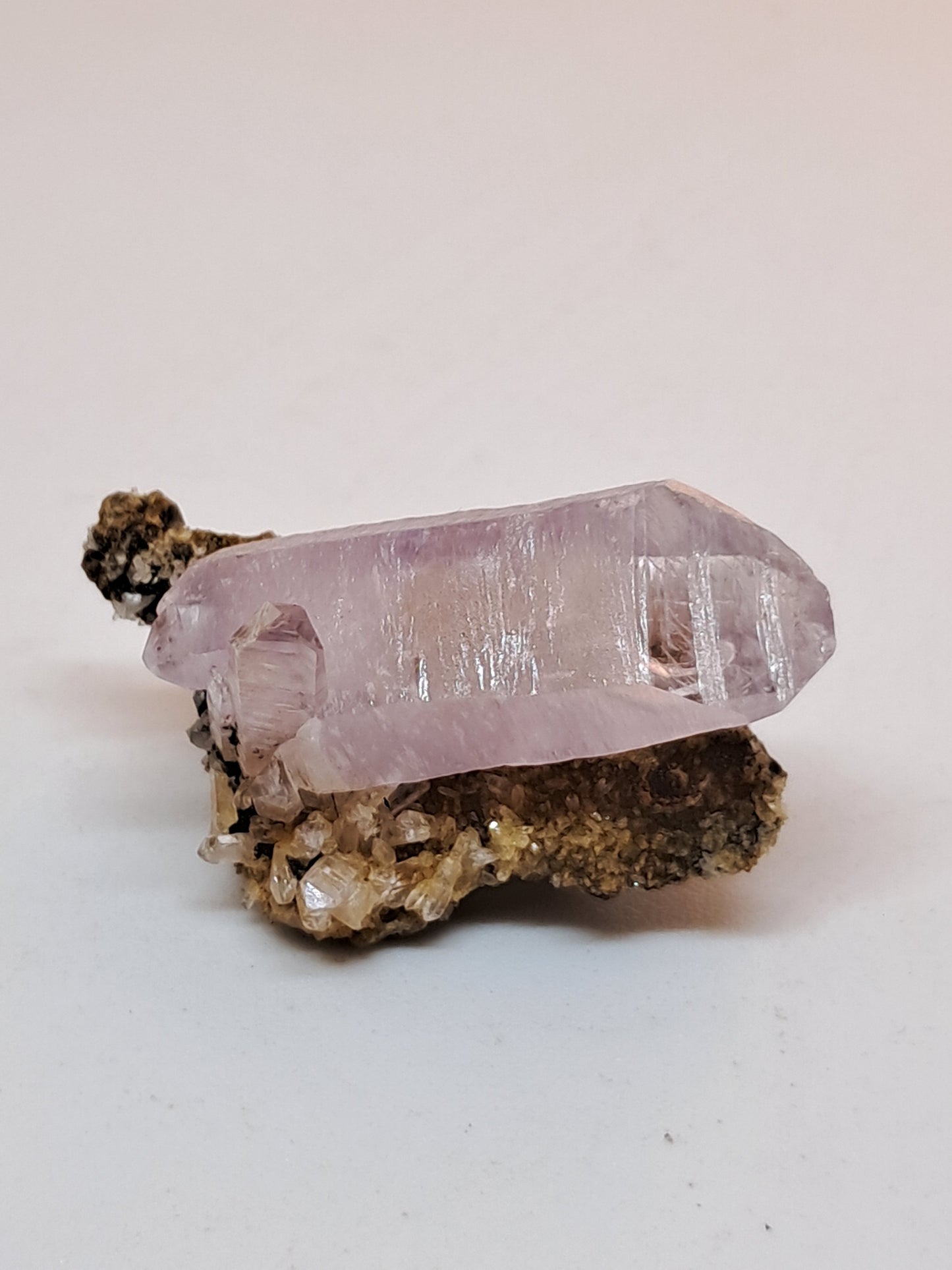 Veracruz Amethyst Crystal Point on Matrix (Mexico) | Natural Cluster | Mineral Specimen #VA23