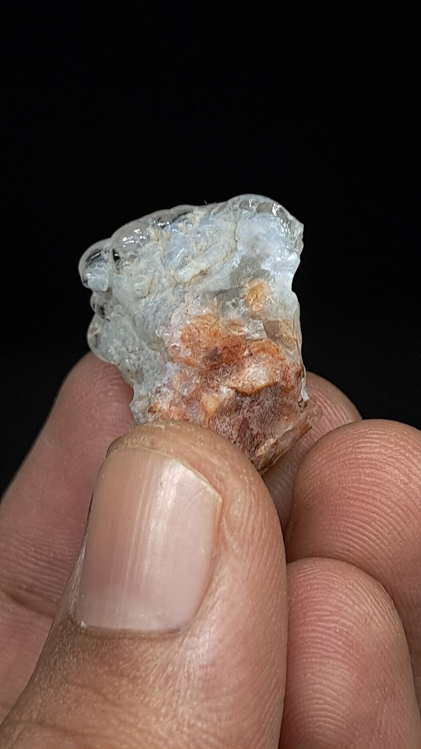 Hyalite Opal on Matrix (Mexico) Rough Crystal Stone | UV-Reactive Mineral Specimen #OH3