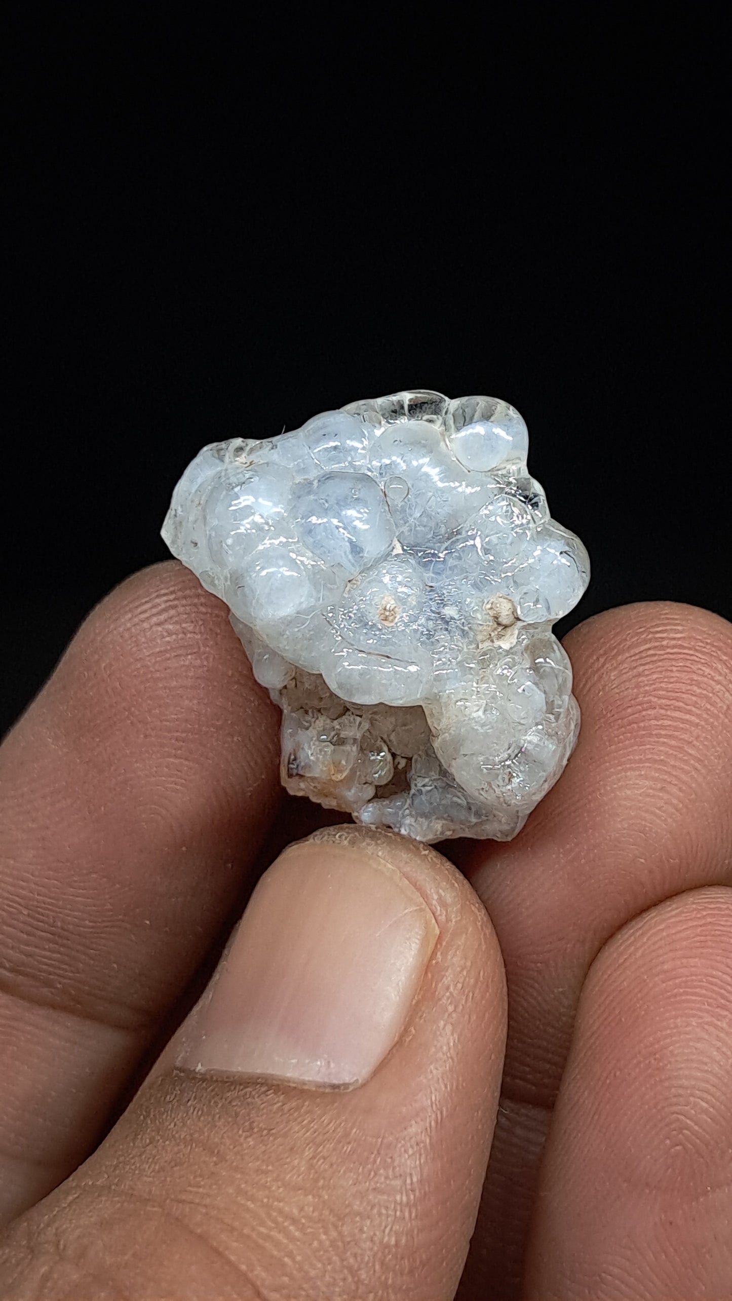 Hyalite Opal on Matrix (Mexico) Rough Crystal Stone | UV-Reactive Mineral Specimen #OH3