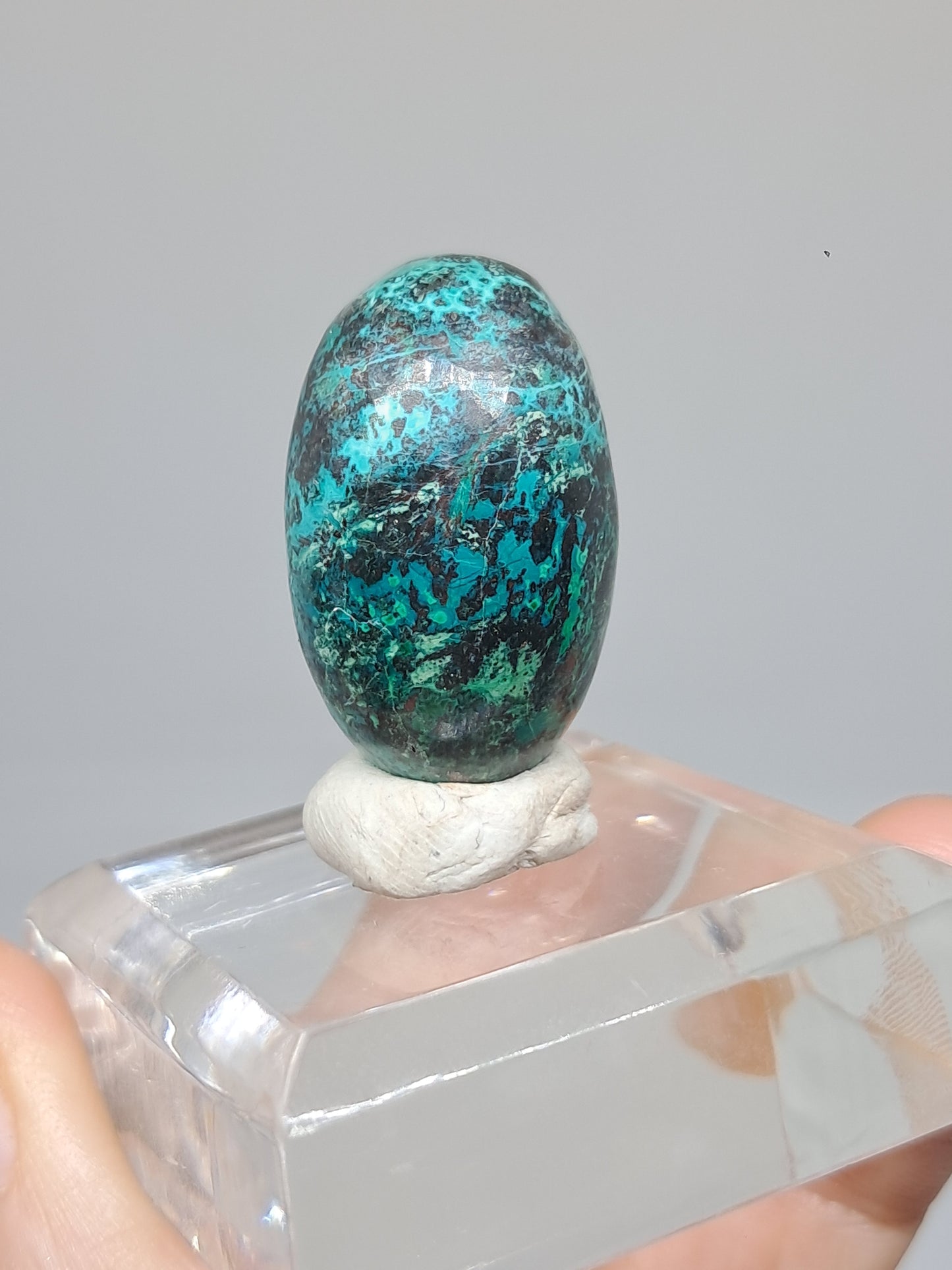 Chrysocolla Shivalingam | Polished Natural Stone | Good Quality