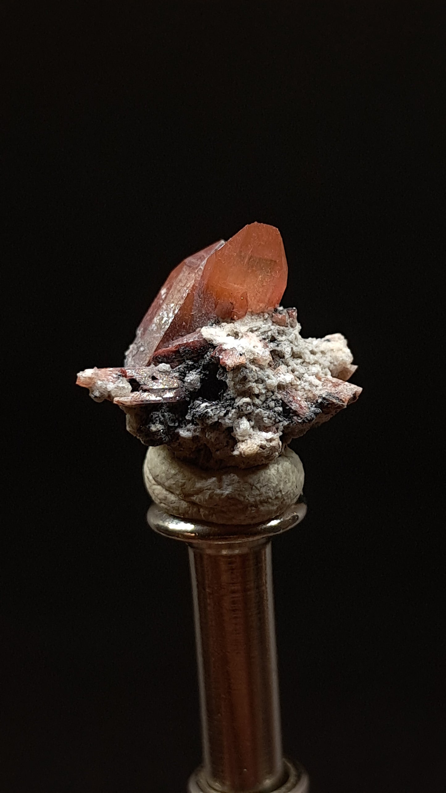 Natural Topaz Crystal Cluster (Mexico) Red-Orange Colour | Rare Gemstone | Mineral Specimen #TPZ36