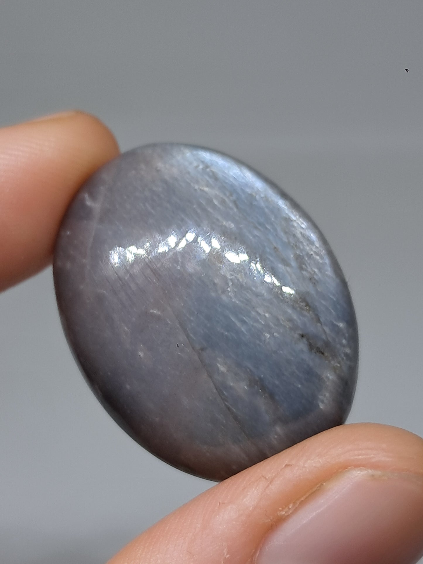 Grey Moonstone Palmstone | Silver Sheen | Good Quality Natural Stone