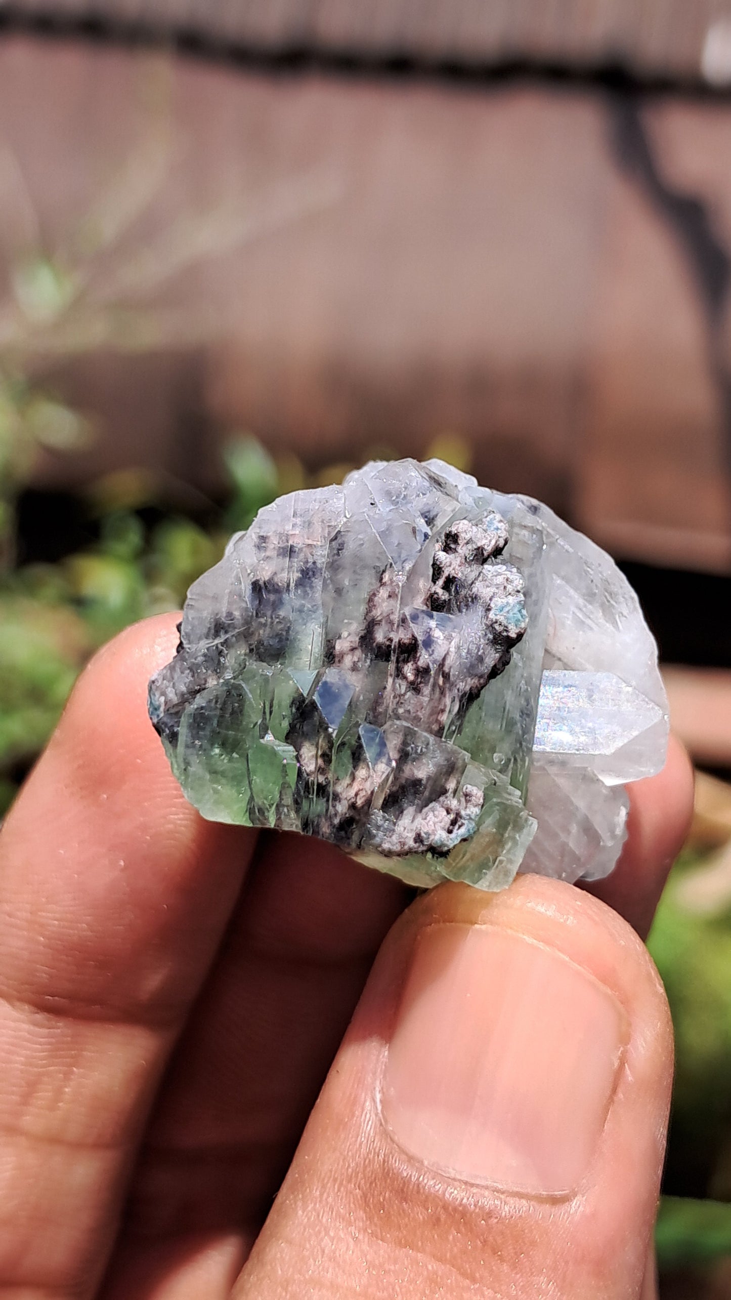 Green Apophyllite (Fluorapophyllite) (Ajanta) Natural Crystal | Mineral Specimen #GA28