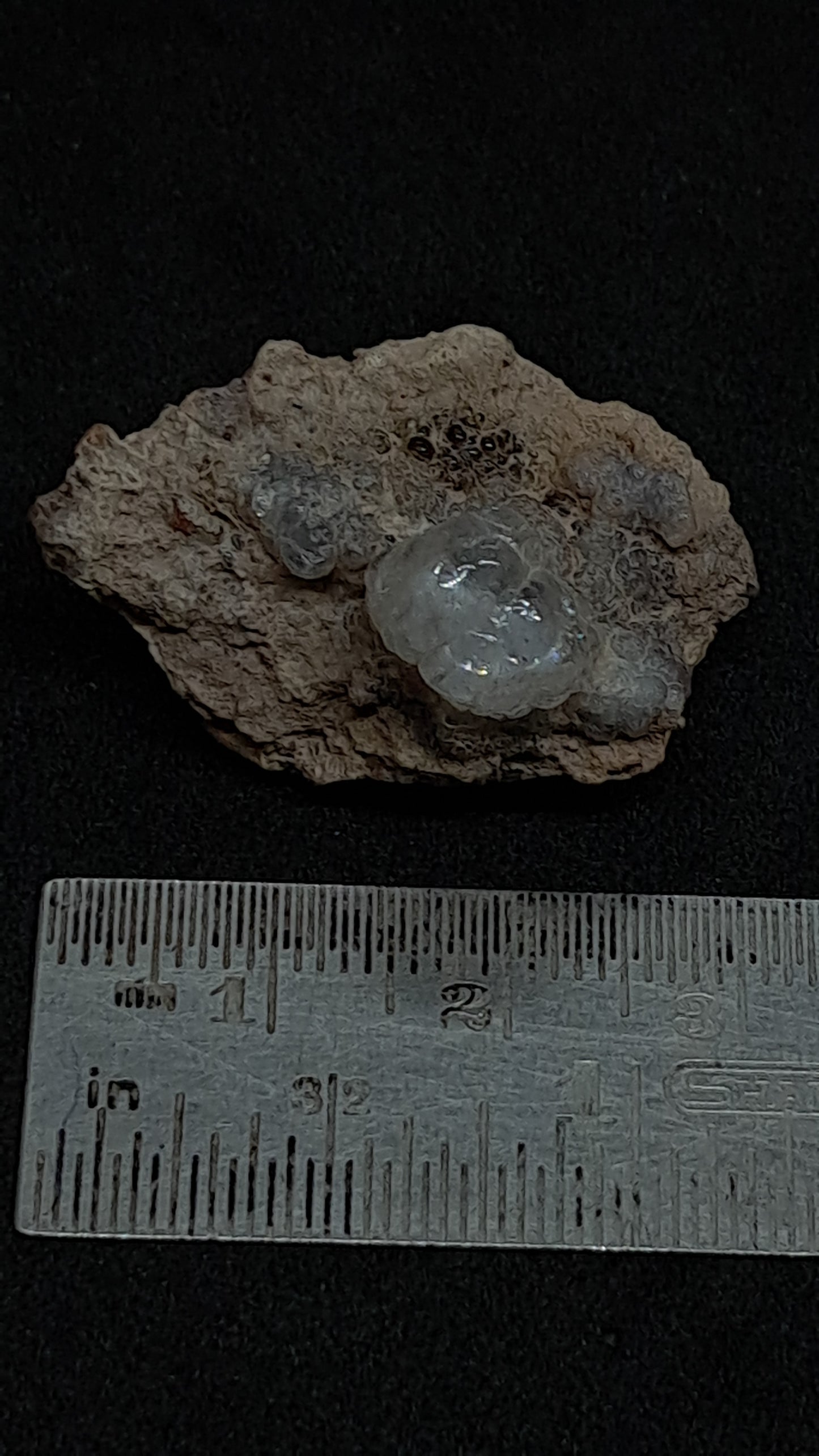 Hyalite Opal on Matrix (Mexico) Rough Crystal Stone | UV-Reactive Mineral Specimen #OH1