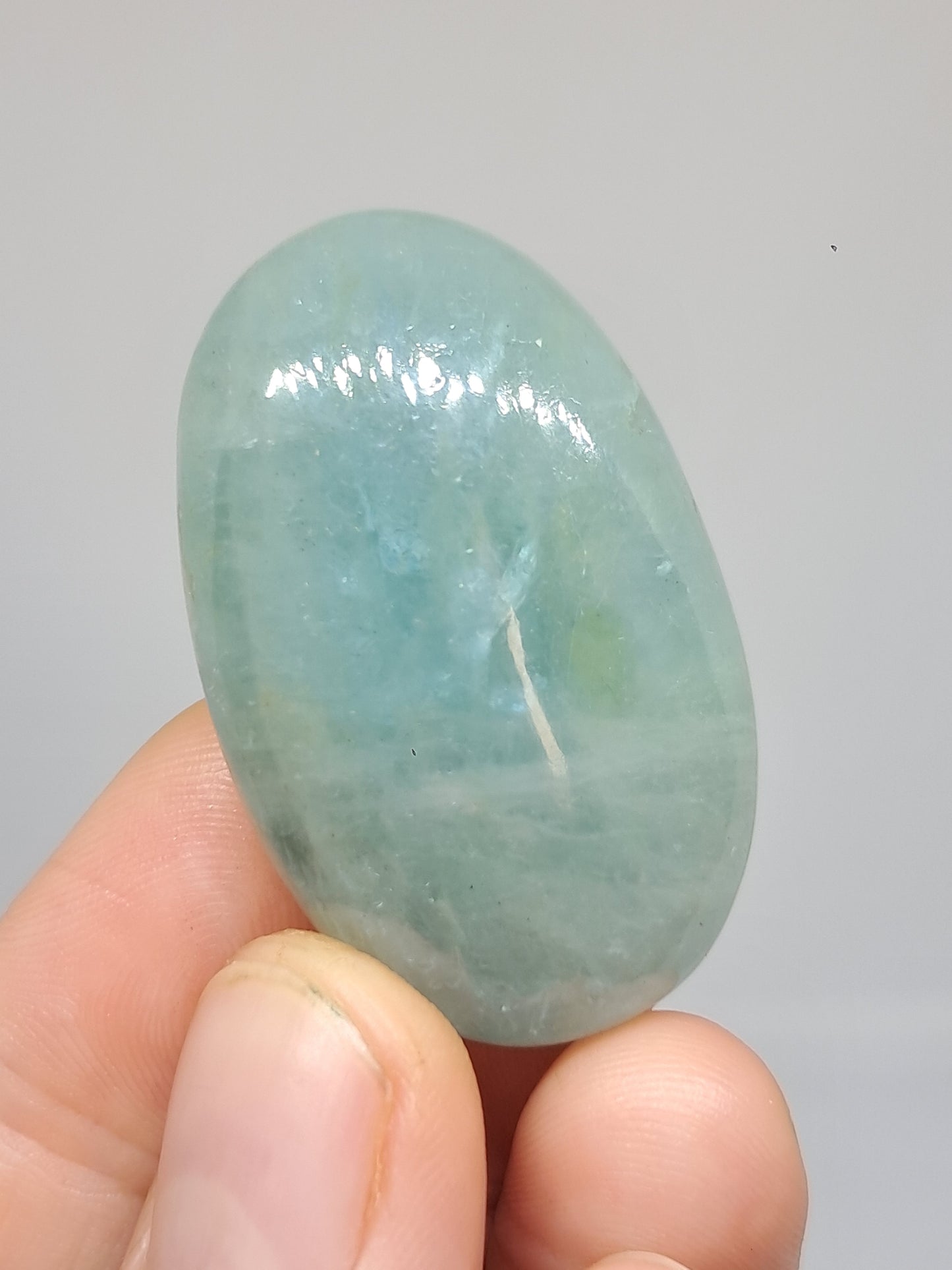 Aguamarina Palmstone | Piedra natural pulida | Buena calidad