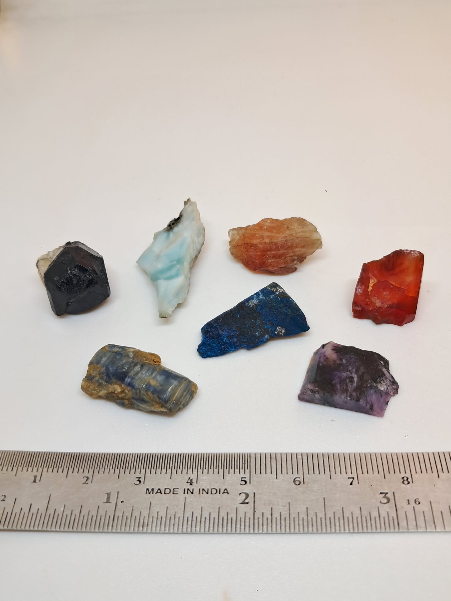 Set of 7 Small Rough Stones | Raw Crystals #RCS22