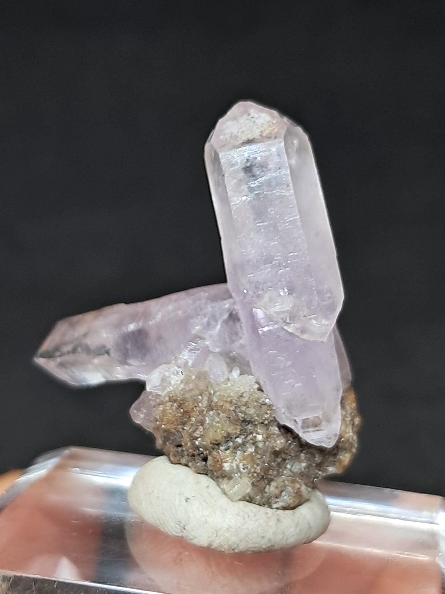 Veracruz Amethyst Scepter Crystals on Matrix (Mexico) | Natural Cluster | Mineral Specimen #VA27