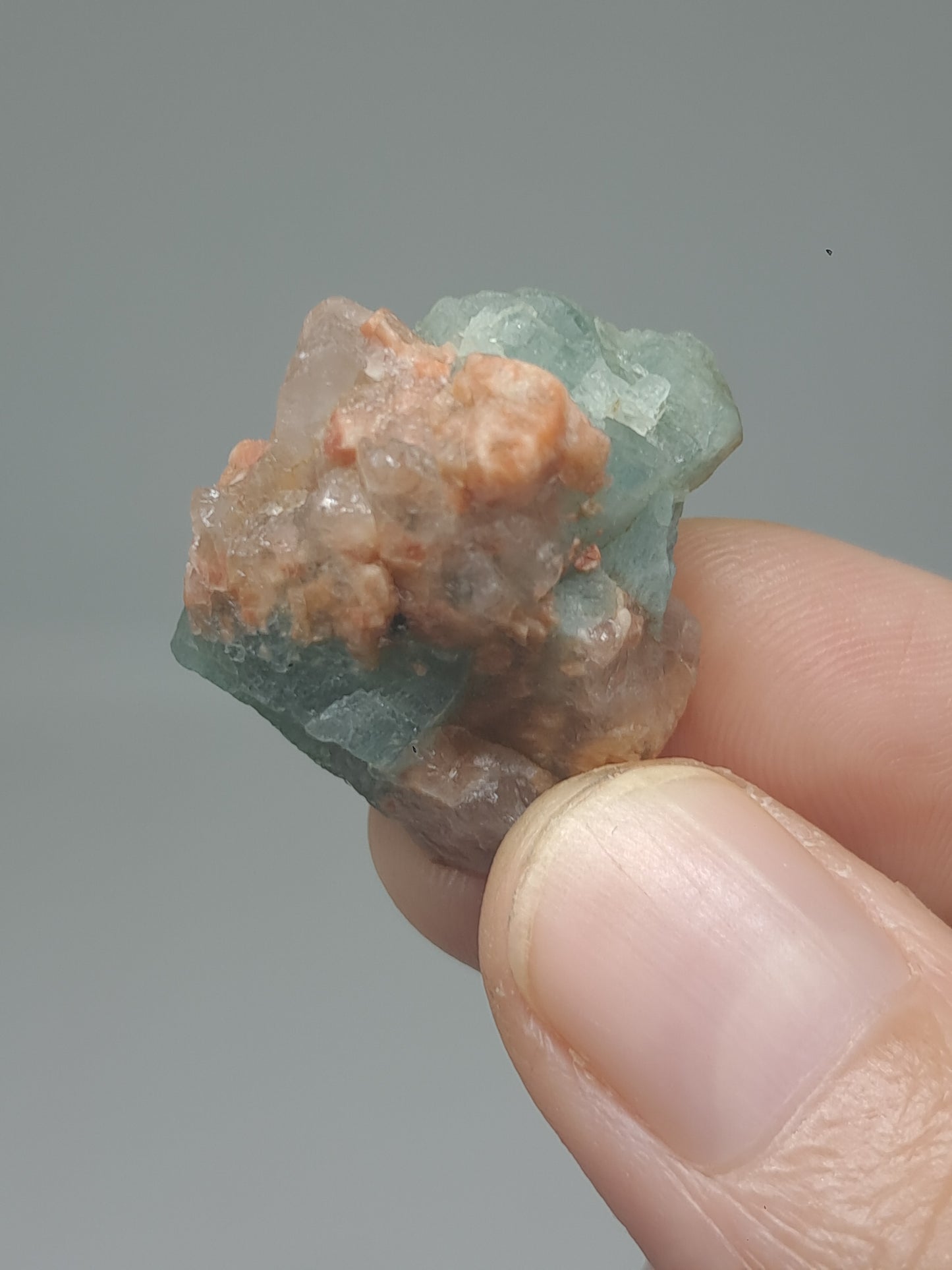 Aquamarine on Matrix (Karur) Rough Natural Crystal | Mineral Specimen #AQM48