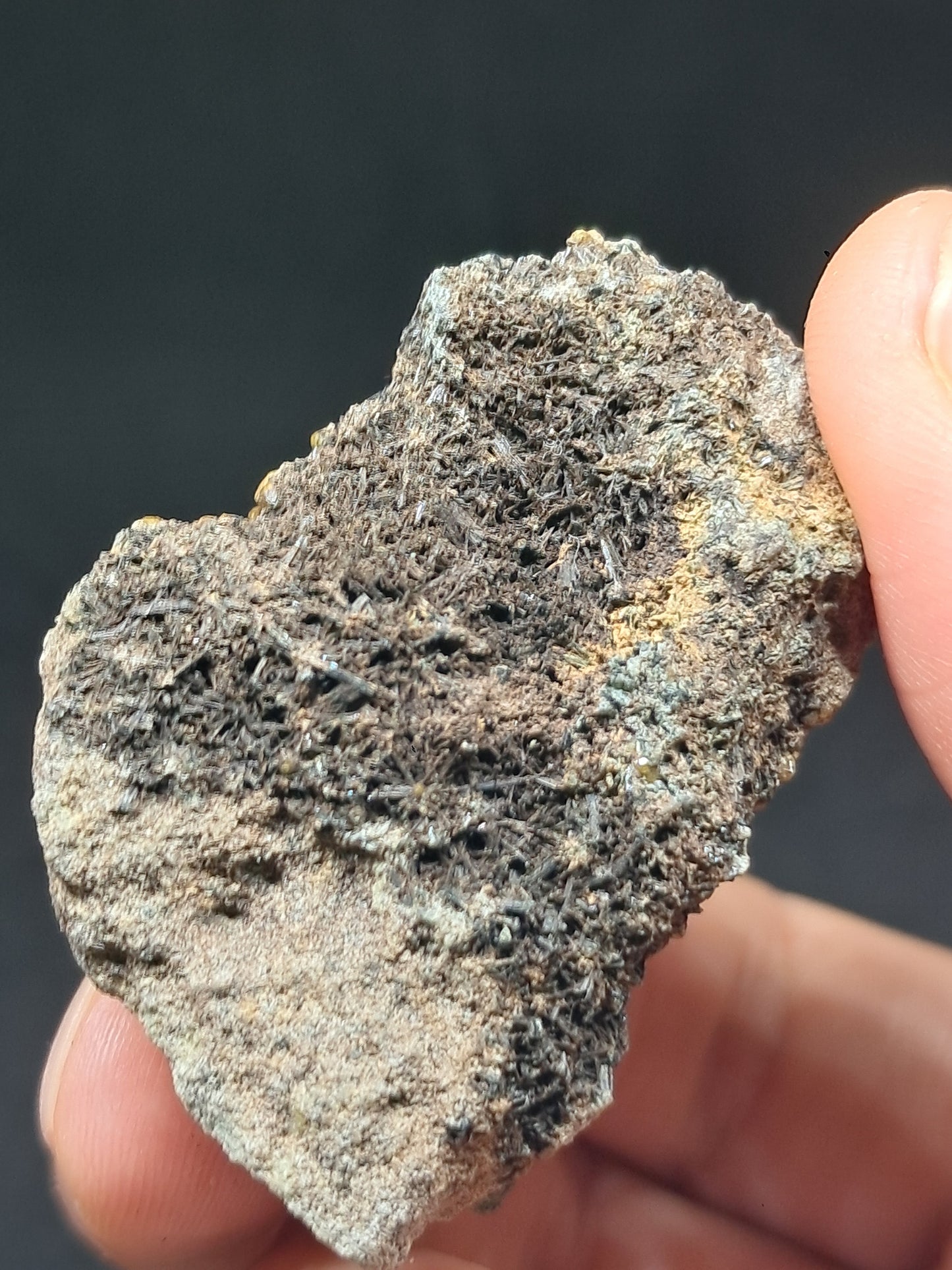 Green Garnet w/ Aegirine (Acmite) on Matrix (Mexico) Andradite Garnet Cluster |Rough Crystal Stone | Mineral Specimen #GR28