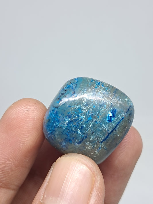 Chrysocolla w/ Azurite, Shattuckite Tumbled | Polished Natural Stone #CM15