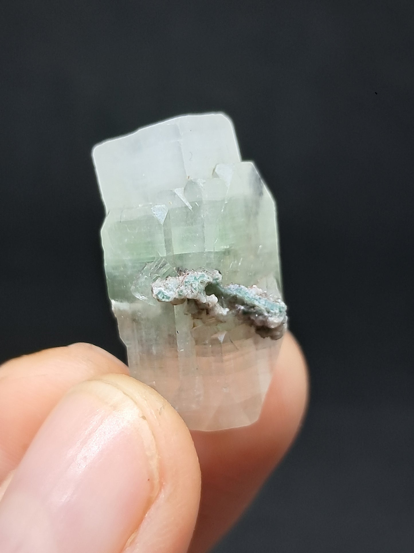 Green Apophyllite (Fluorapophyllite) (Ajanta) Natural Crystal | Mineral Specimen #GA37