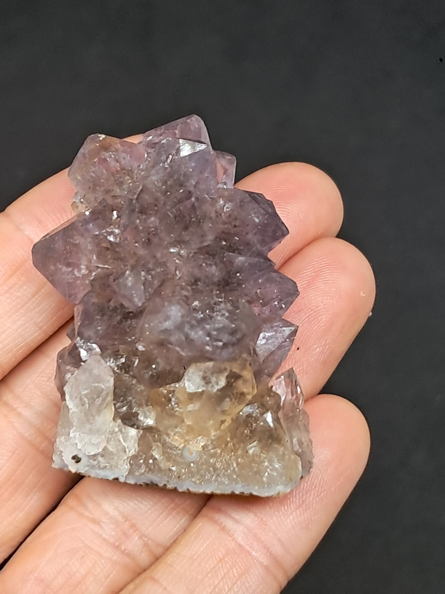 Smokey Amethyst Stalactite (Khadakwani) | Natural Crystal | Mineral Specimen #SA9