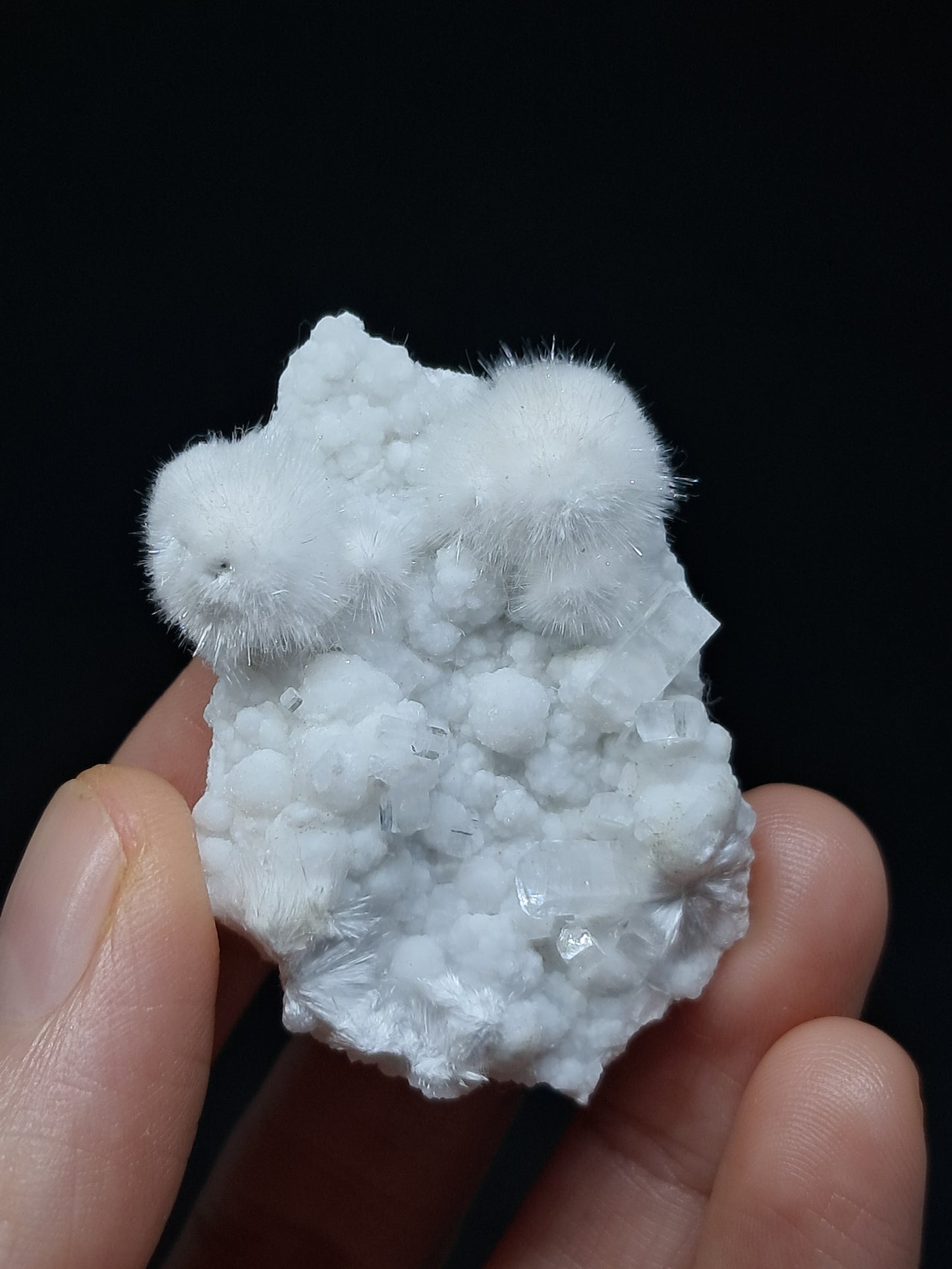 Okenite w/ Gyrolite and Apophyllite Cluster (Mumbai) Mineral Specimen | Collector Grade | Natural Crystal #OK27