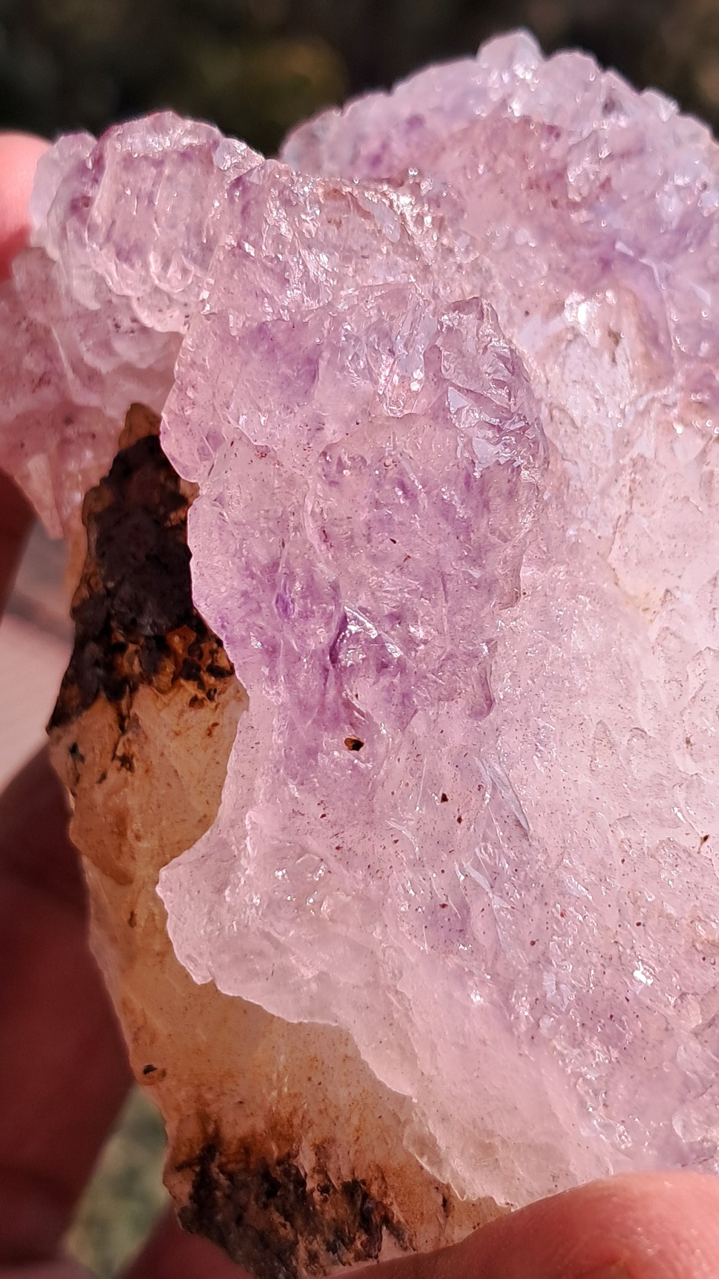 Elestial Amethyst on Quartz from Karur | Rare Formation | Mineral Specimen #KA184
