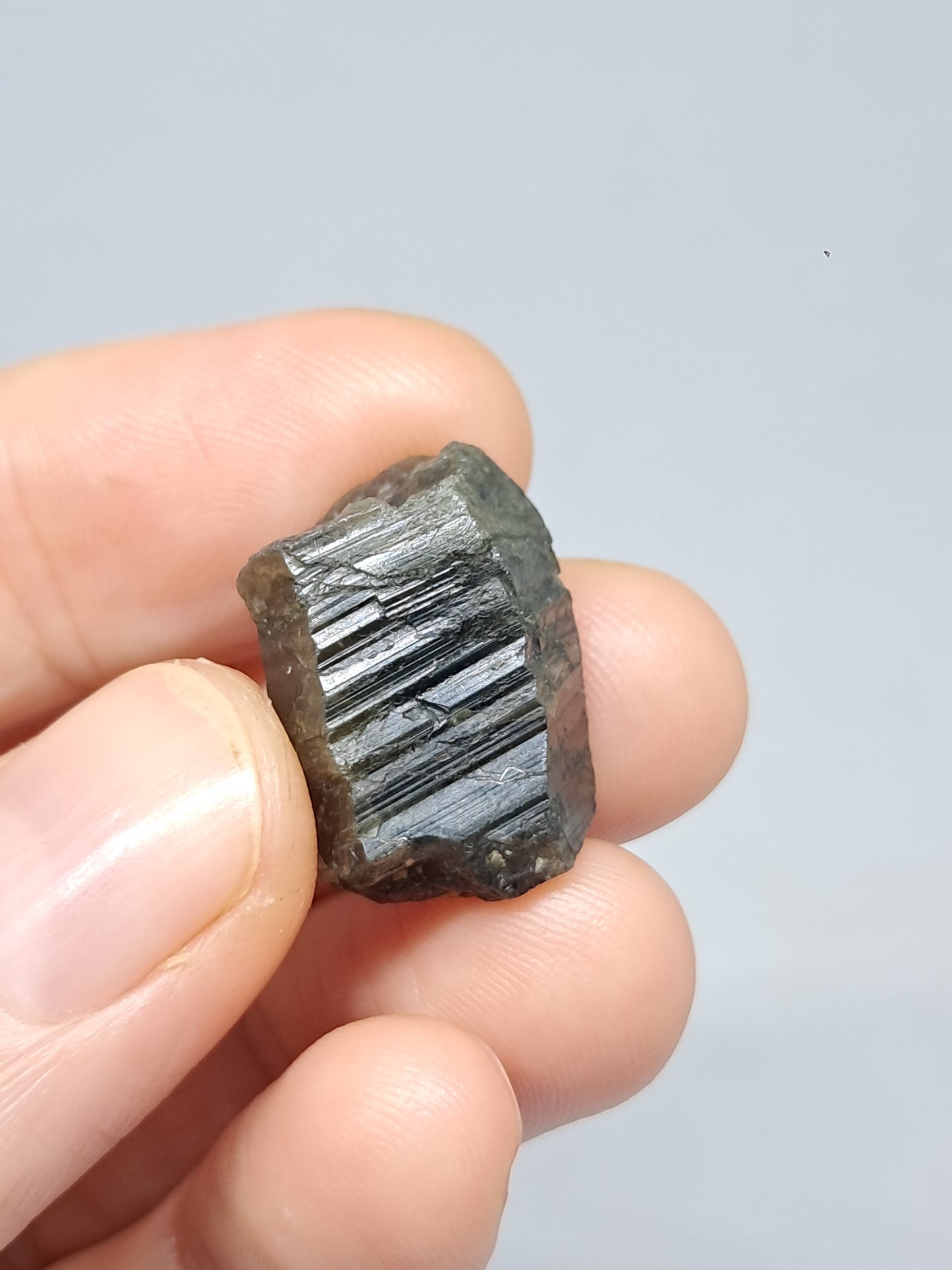 Natural Teal Green Sapphire Crystal (Karur) Rough Stone | Mineral Specimen #SP22