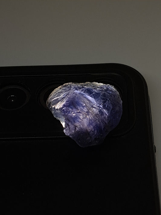 Rough Iolite Crystal (Karur) *Gem Quality* Cordierite | Excelent Pleochroism | Mineral Specimen #IO6