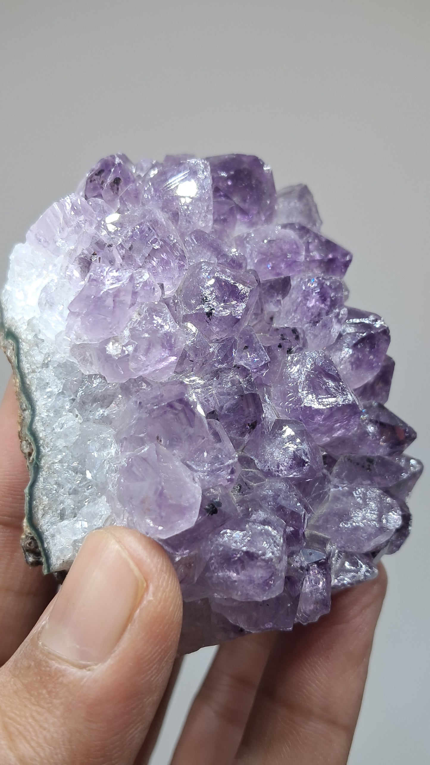 Amatista Morada Intensa (Brasil) | Drusa Natural | Mineral de Colección #AMB9