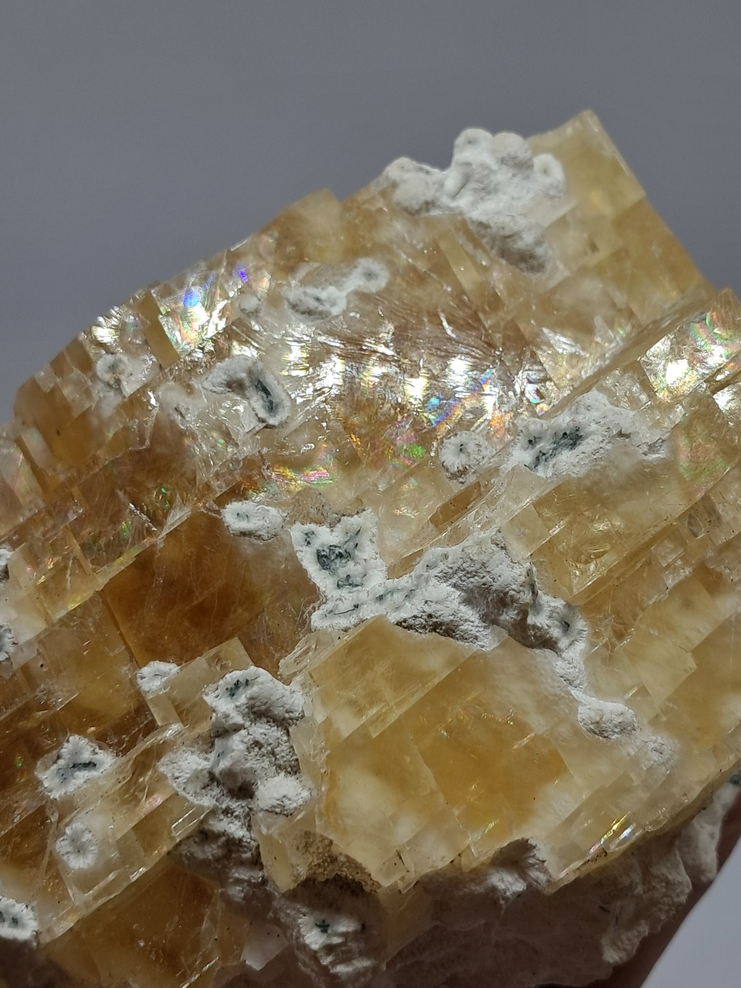 Honey Calcite w/ Okenite (India) Rough Crystal | Natural Stone | Mineral Specimen #CA20
