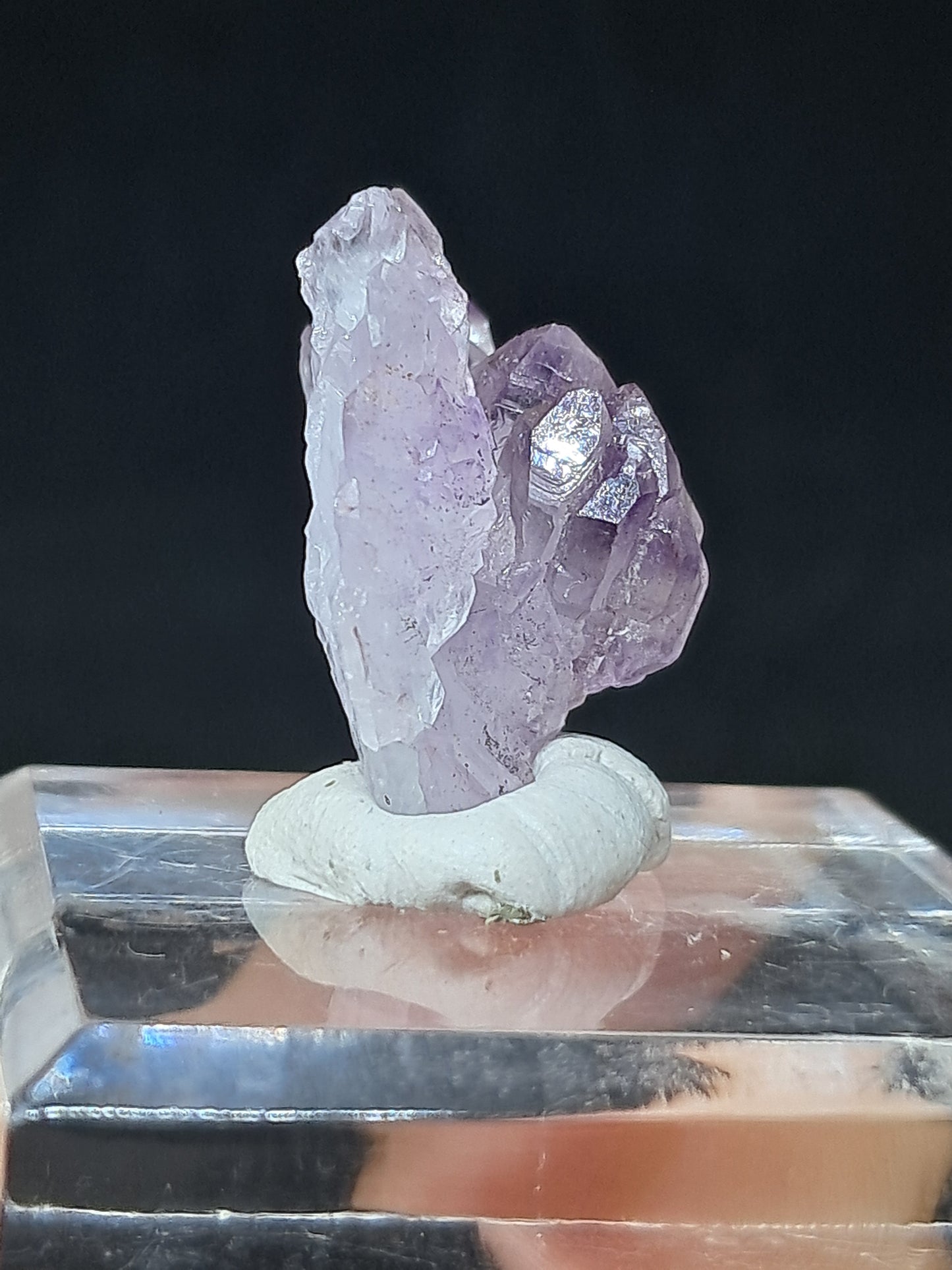 Amatista Elestial (Karur), piedra natural | Ejemplar mineral n.° KA100