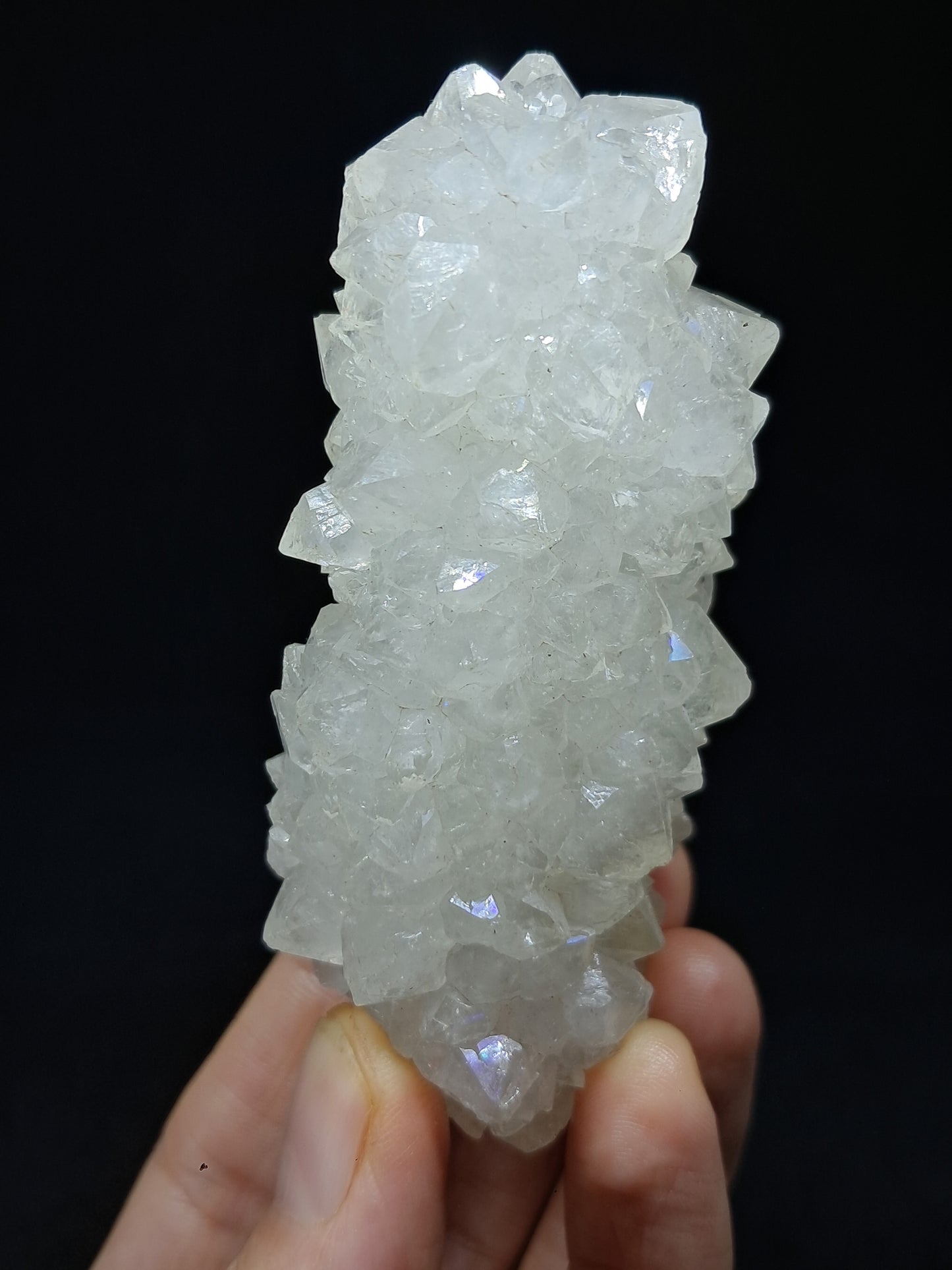 Cuarzo Iris (Aurangabad) | Anandalita | Estalactita | Cristal natural n.° AQ46
