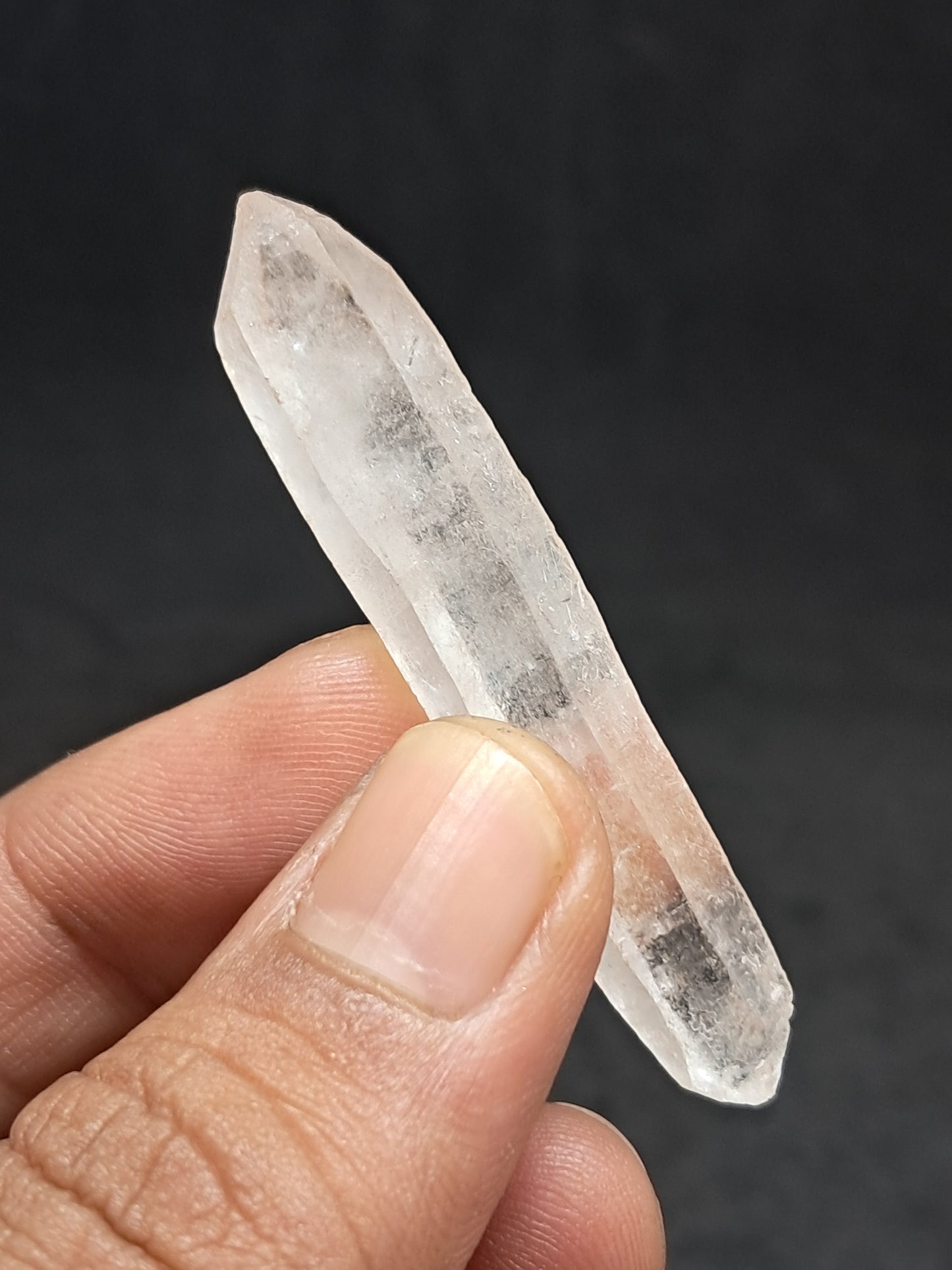Himalayan Quartz Biterminated Self-healed Laser Point | Natural Crystal | Mineral Specimen #CH75