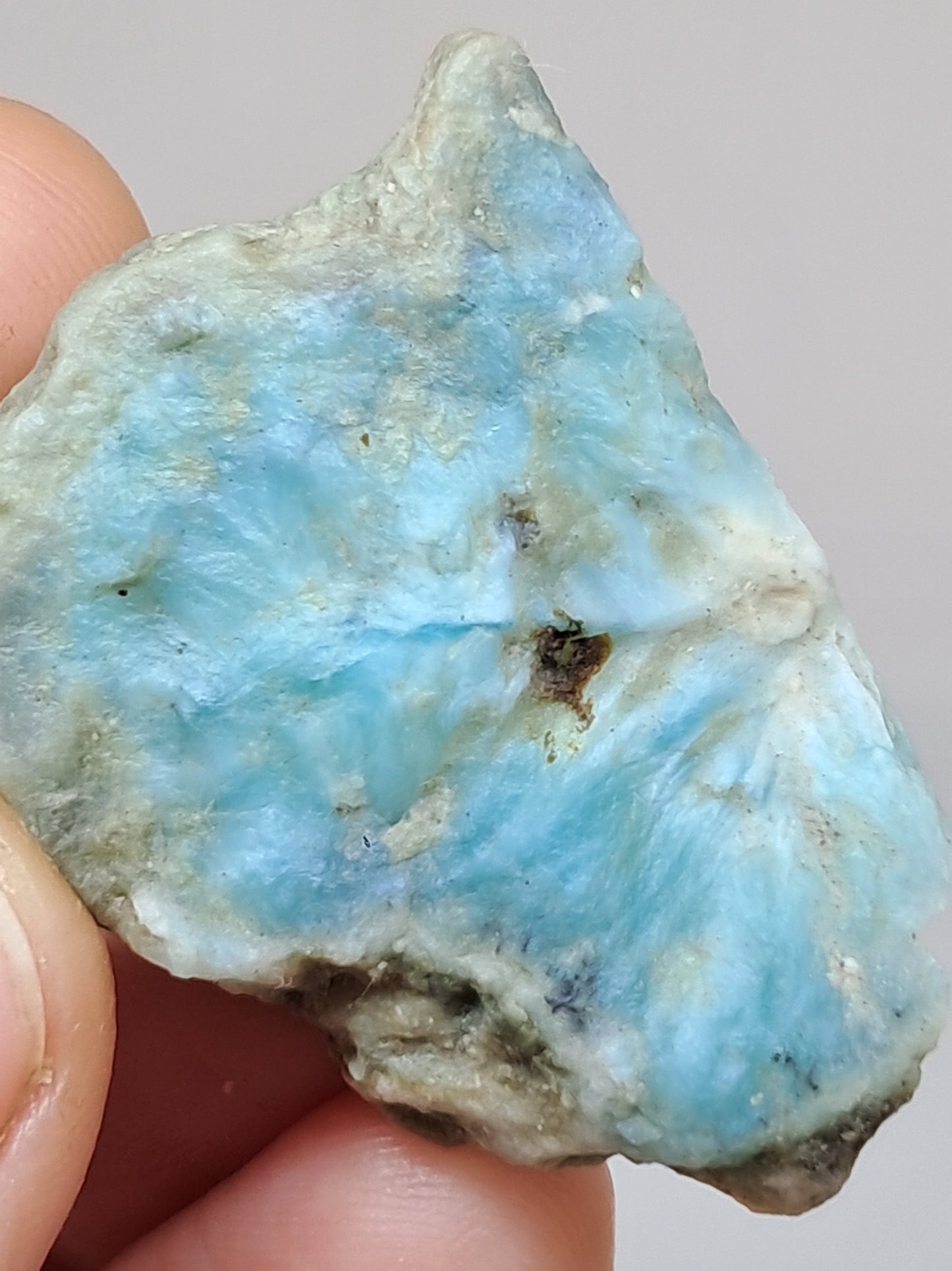 Larimar Raw Chunk (Dominican Republic) Rough Stone | Natural Rock #LM33