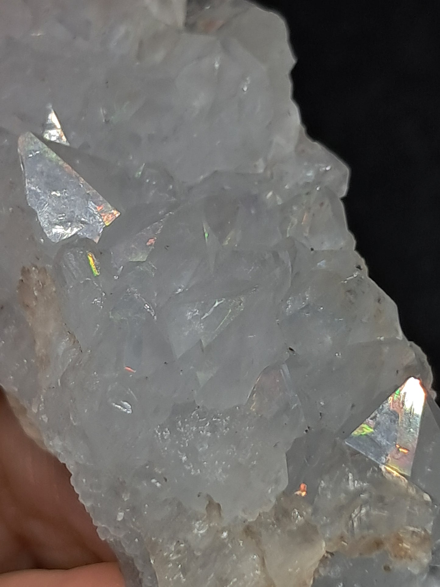 Iris Quartz (Aurangabad)| Anandalite | High Iridescence | Natural Crystal #AQ16