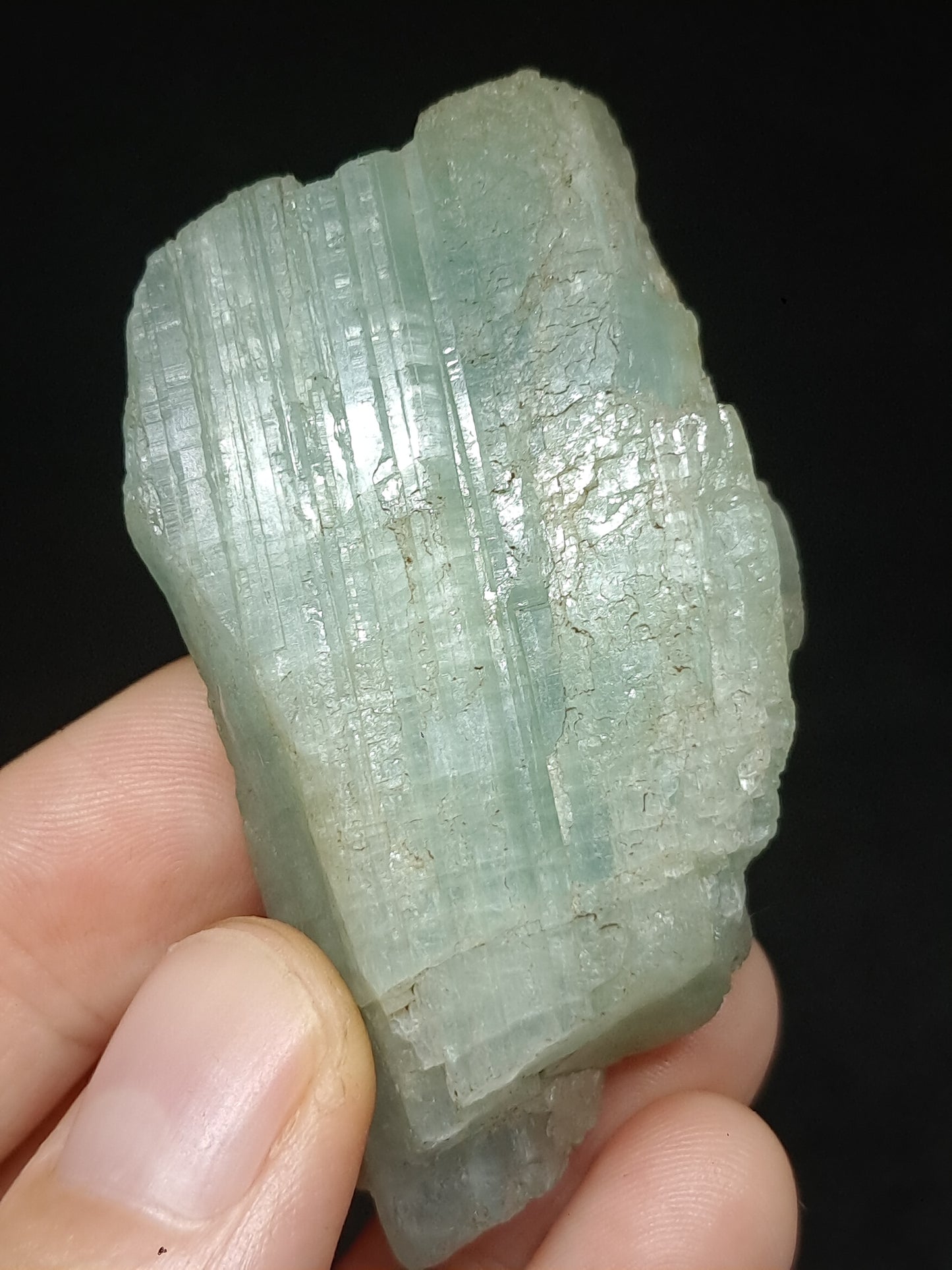 Aquamarine (Andhra Pradesh) Rough Natural Crystal | Mineral Specimen #AQM40