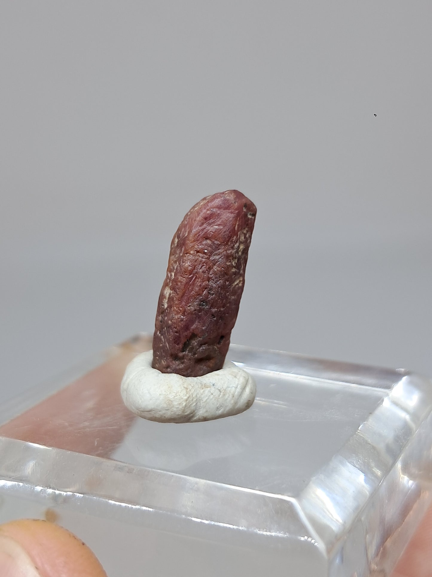 Cristal de rubí en bruto (Tamil Nadu) Piedra natural | Muestra mineral #RB27