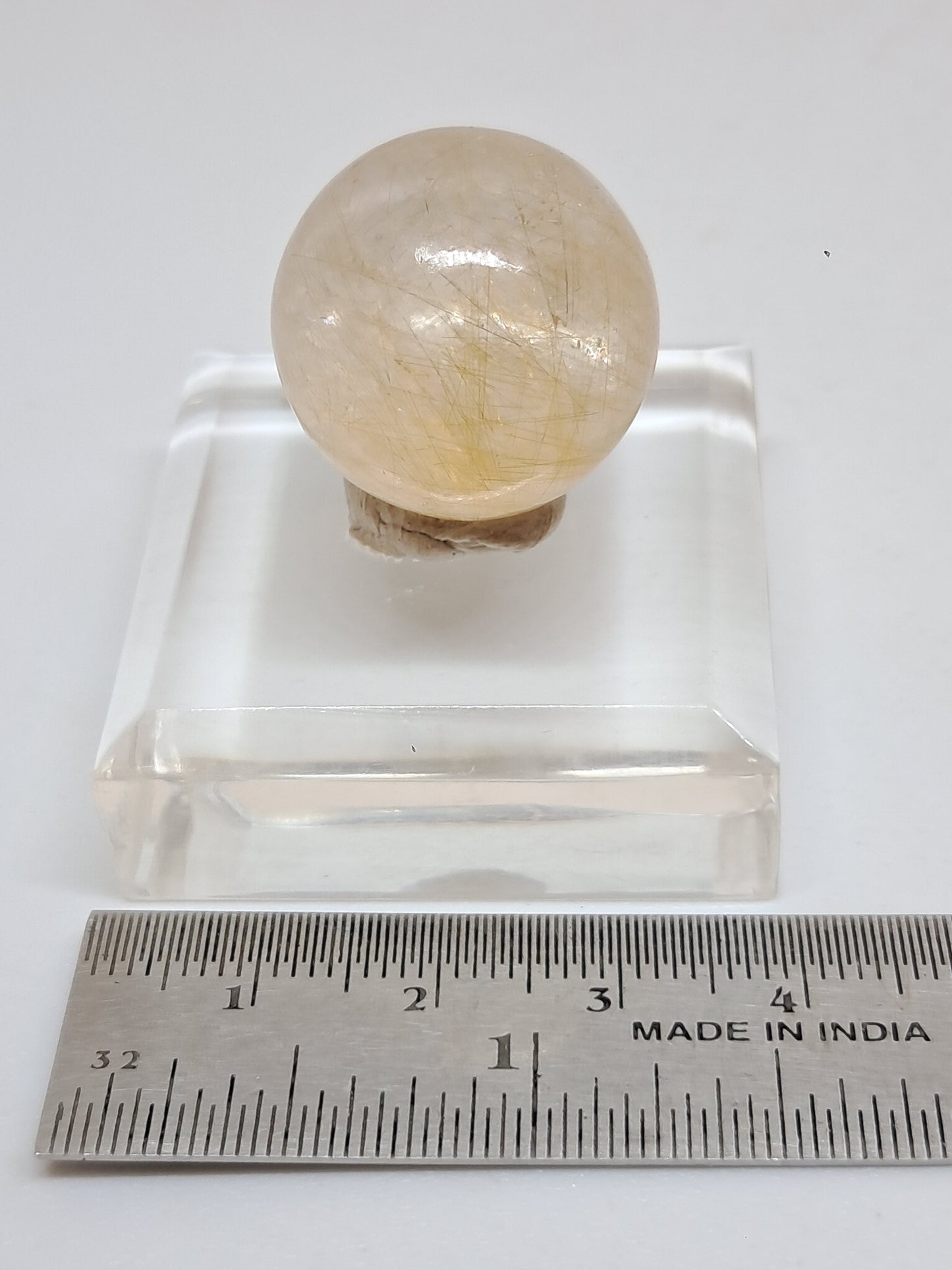 Esfera de cuarzo rutilado | Piedra pulida | Cristal natural #CH42