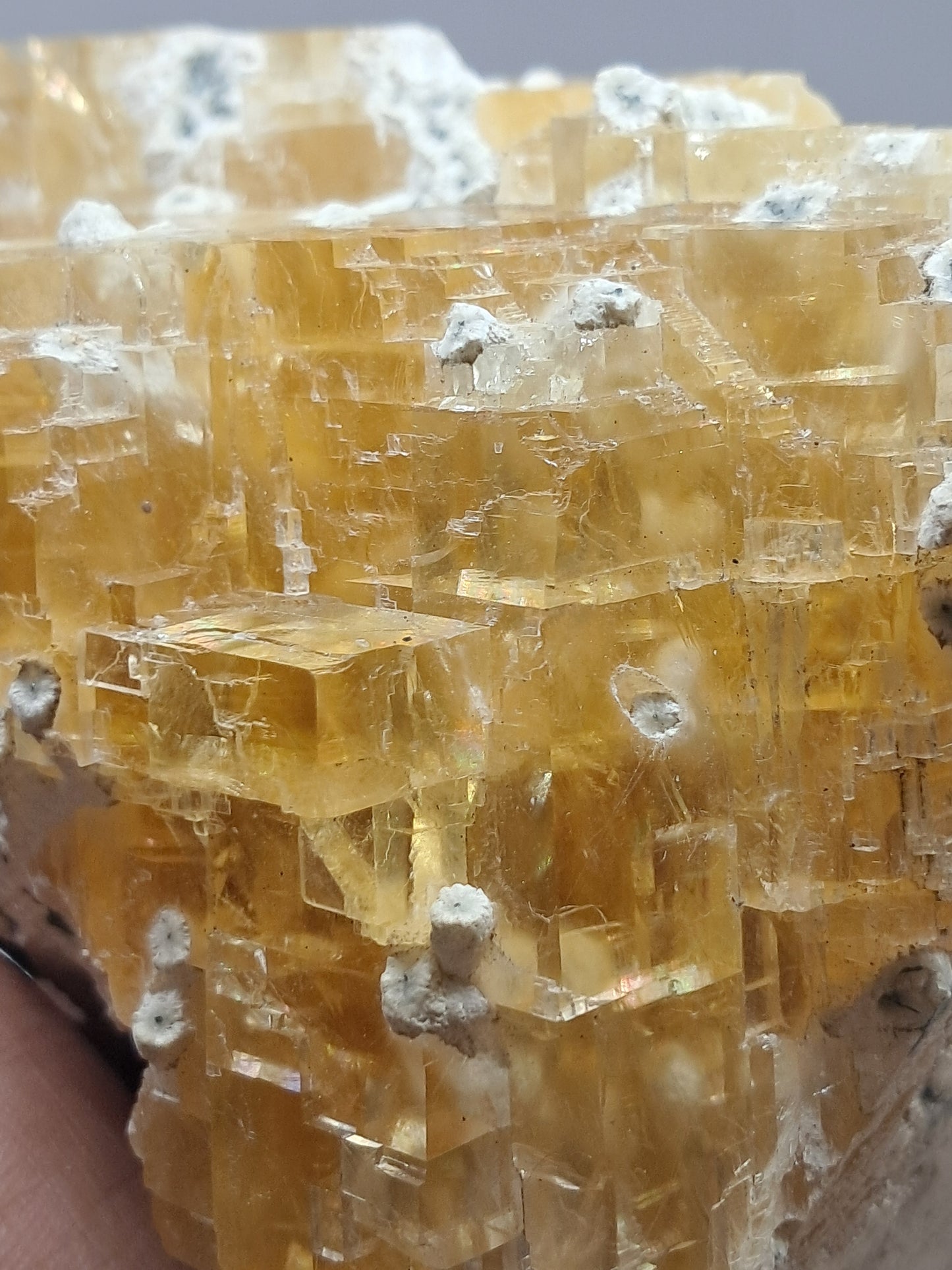 Honey Calcite w/ Okenite (India) Rough Crystal | Natural Stone | Mineral Specimen #CA20