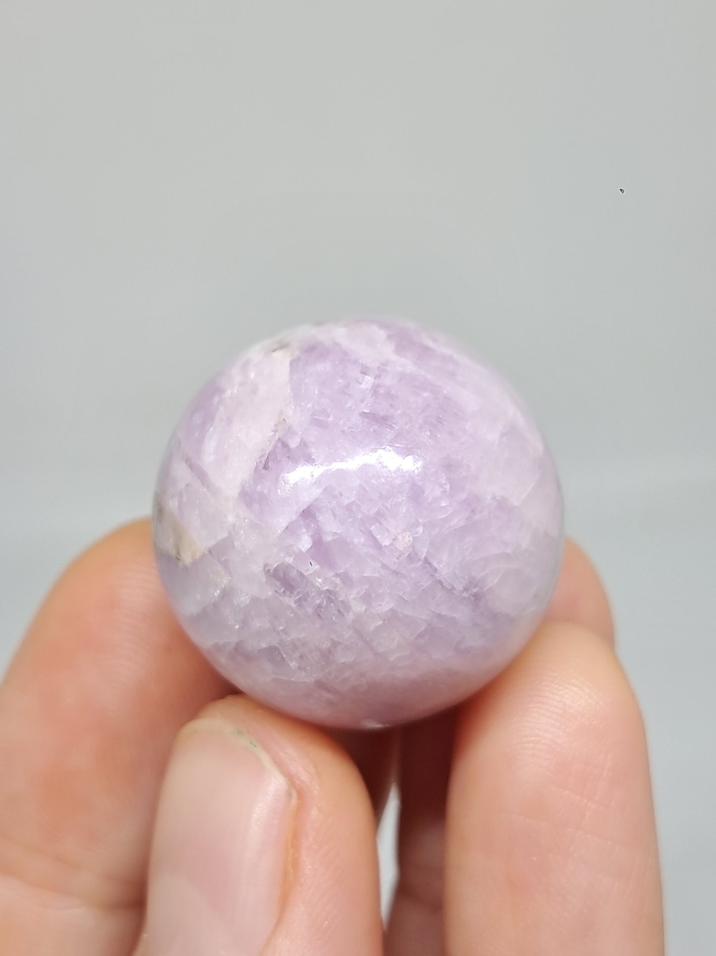 Kunzite Sphere | Polished Stone | Spodumene Natural Crystal