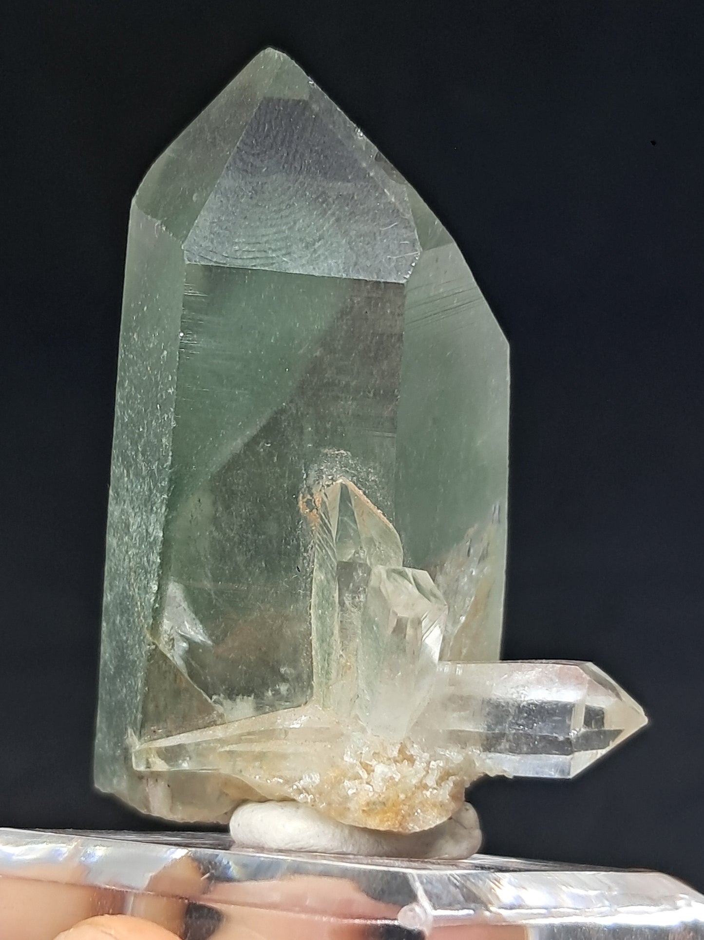 Chlorite Phantom *Bridge* Quartz (Kullu) Natural Crystal | Garden Chamanic #CQ78