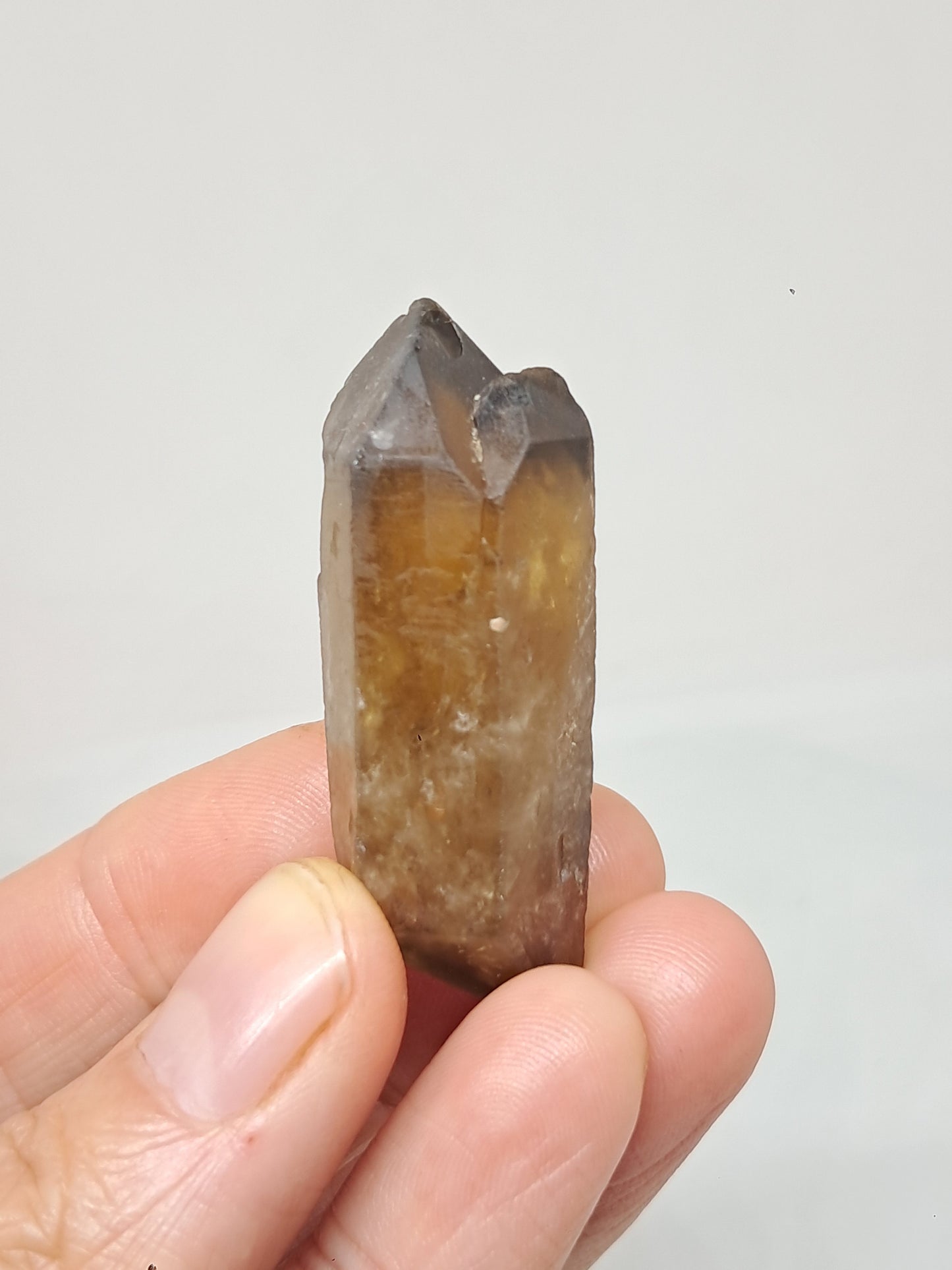 Natural Citrine (DRC) Double Terminated Crystal Point | Mineral Specimen #CTN25