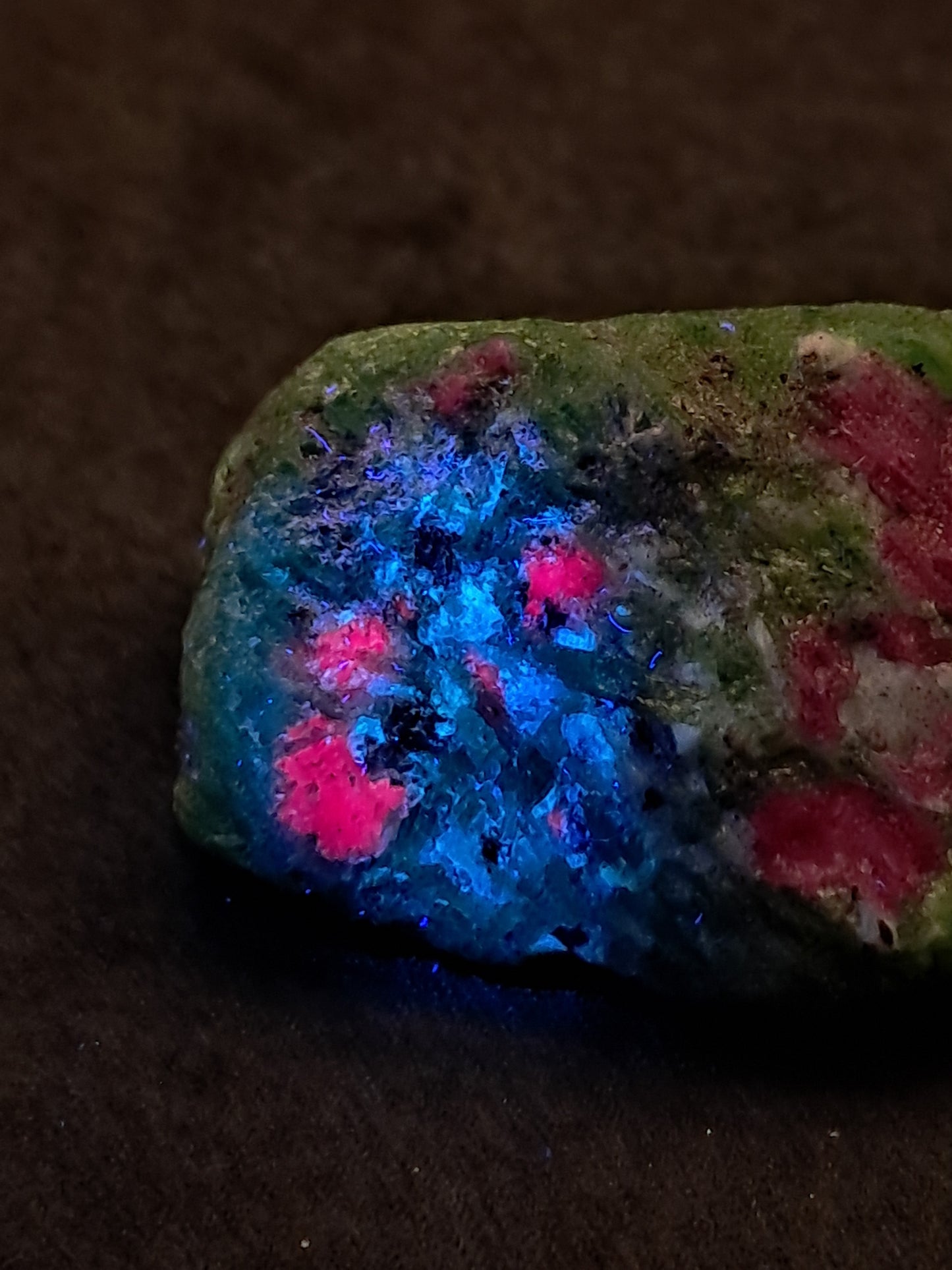 Ruby Zoisite w/ Hornblende (Tanzania) Rough Stone | Natural Specimen #RZ7