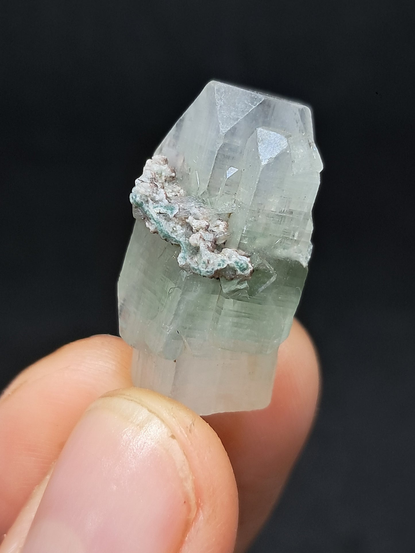 Green Apophyllite (Fluorapophyllite) (Ajanta) Natural Crystal | Mineral Specimen #GA37