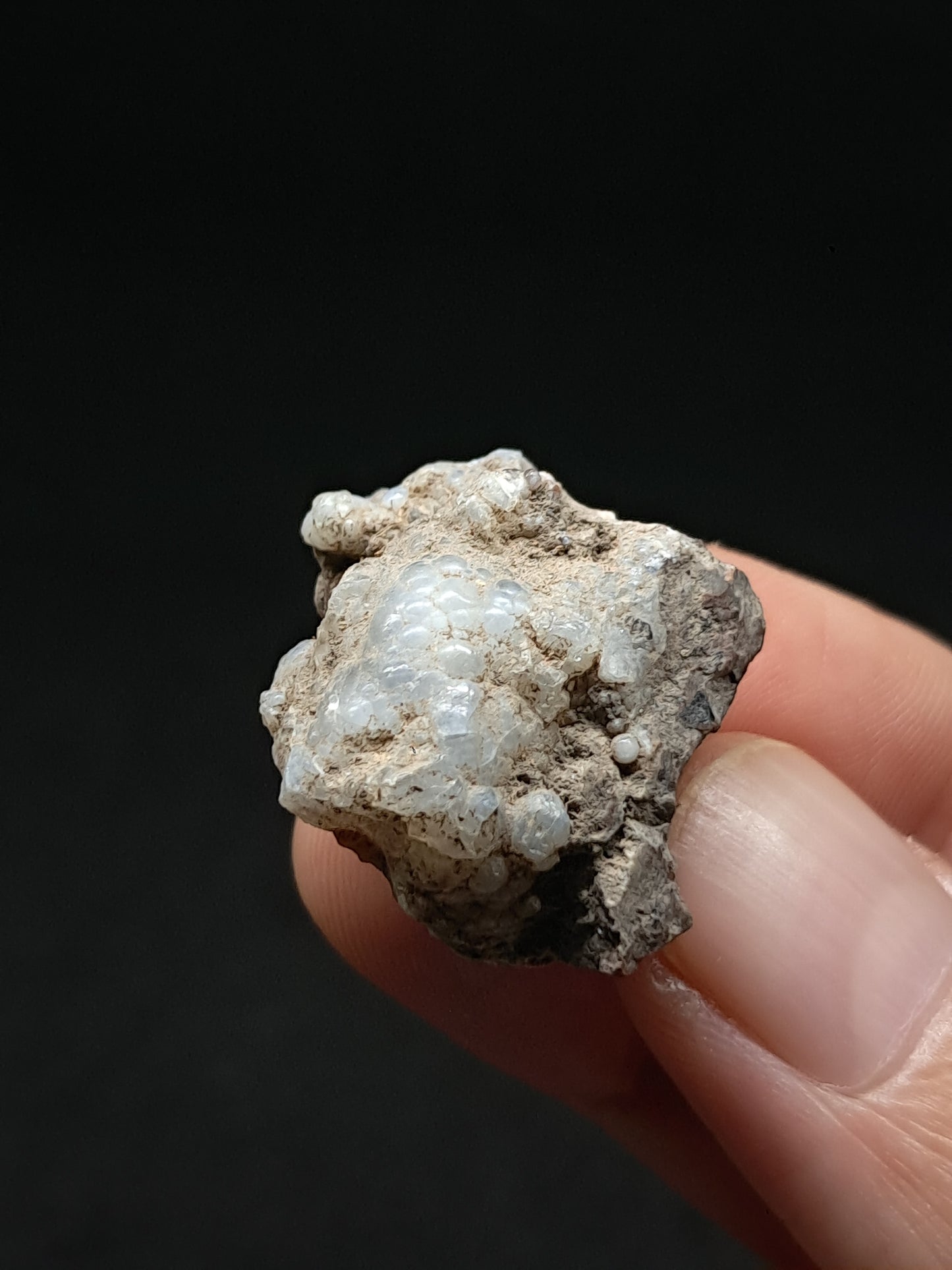 Hyalite Opal on Matrix (Mexico) Rough Crystal Stone | UV-Reactive Mineral Specimen #OH17
