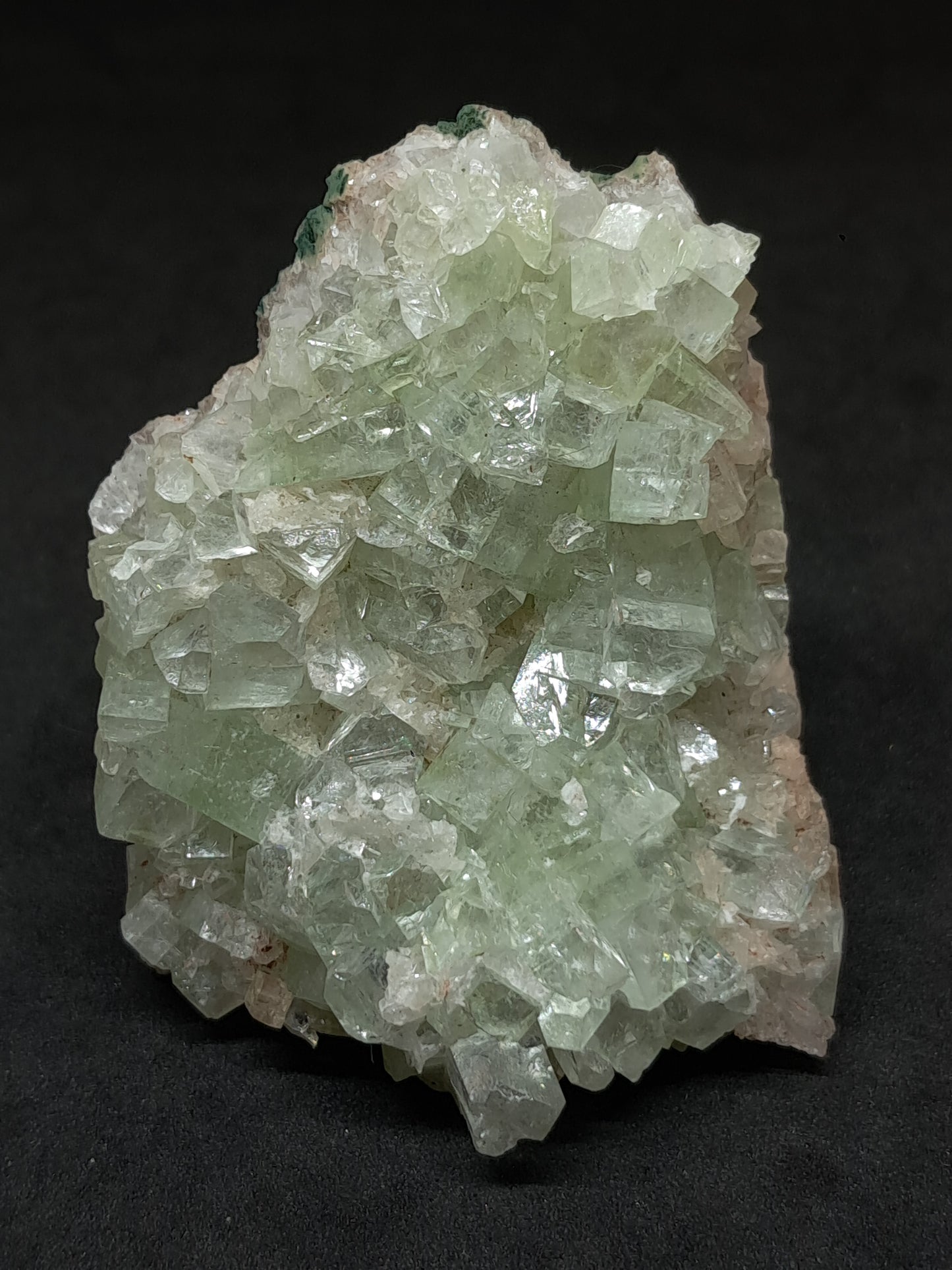 Green Apophyllite Cluster (Fluorapophyllite) (Ajanta) Rough Natural Crystal | Mineral Specimens #GA56