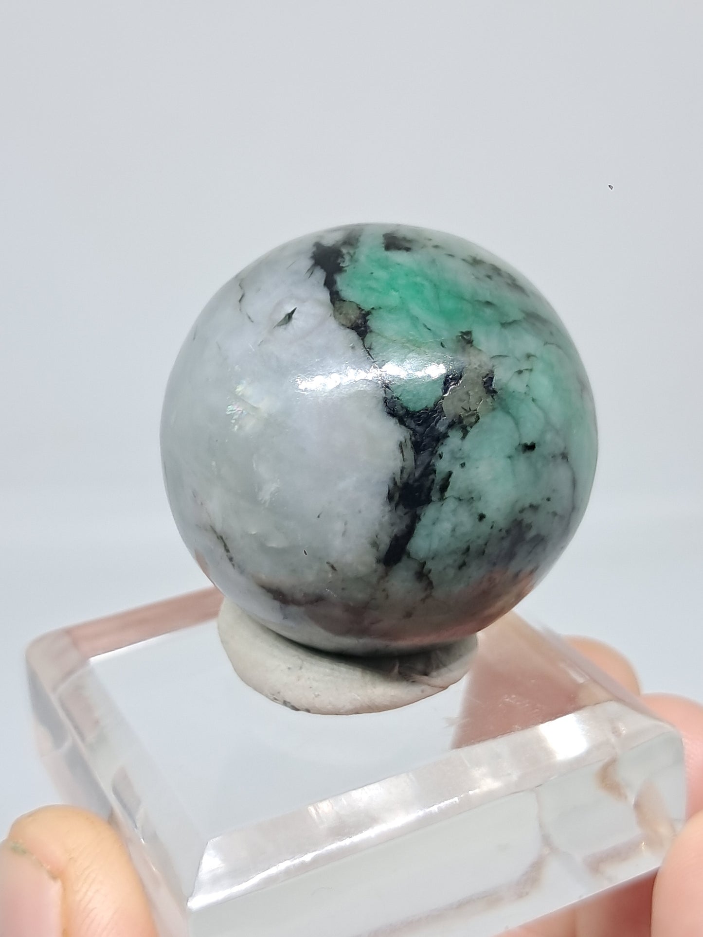 Esfera esmeralda | Piedra pulida | Cristal natural #EM7