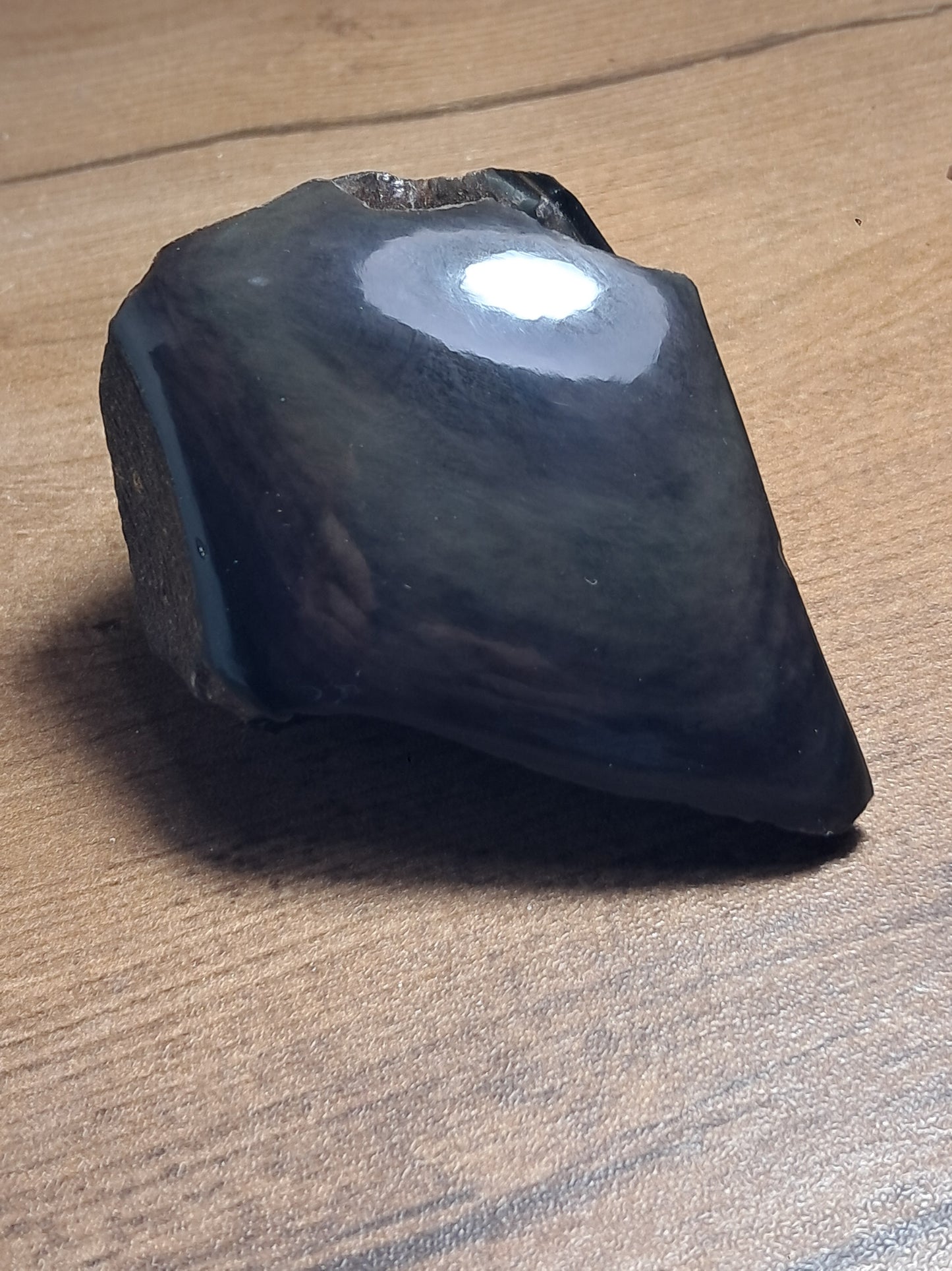 Rainbow Obsidian *Manto Huichol* (Mexico) Natural Stone | Half Polished Half Rough #RO8