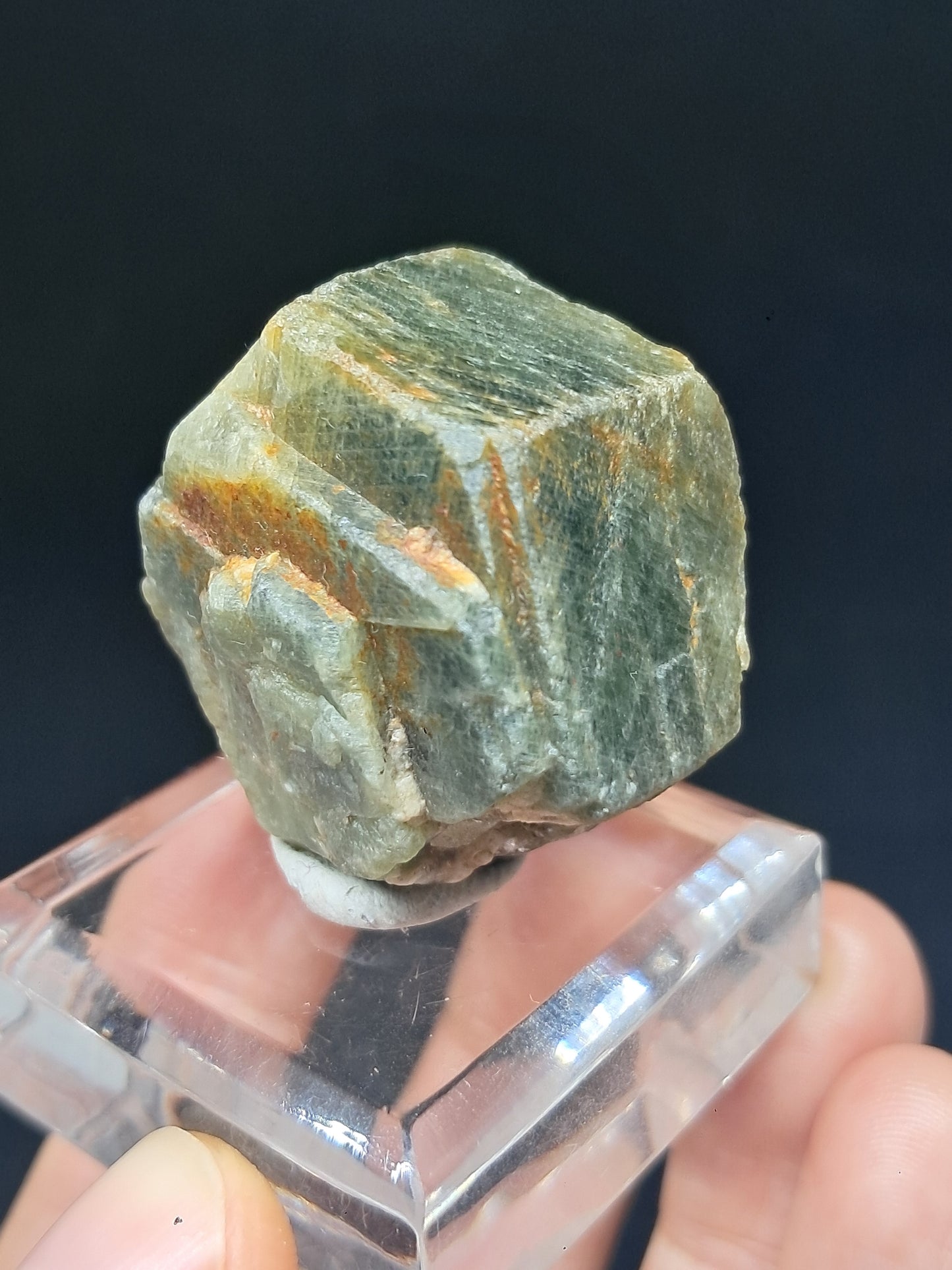 Natural Greenish-Blue *Teal* Sapphire Crystal (Karur) Rough Stone | Mineral Specimen #SP48