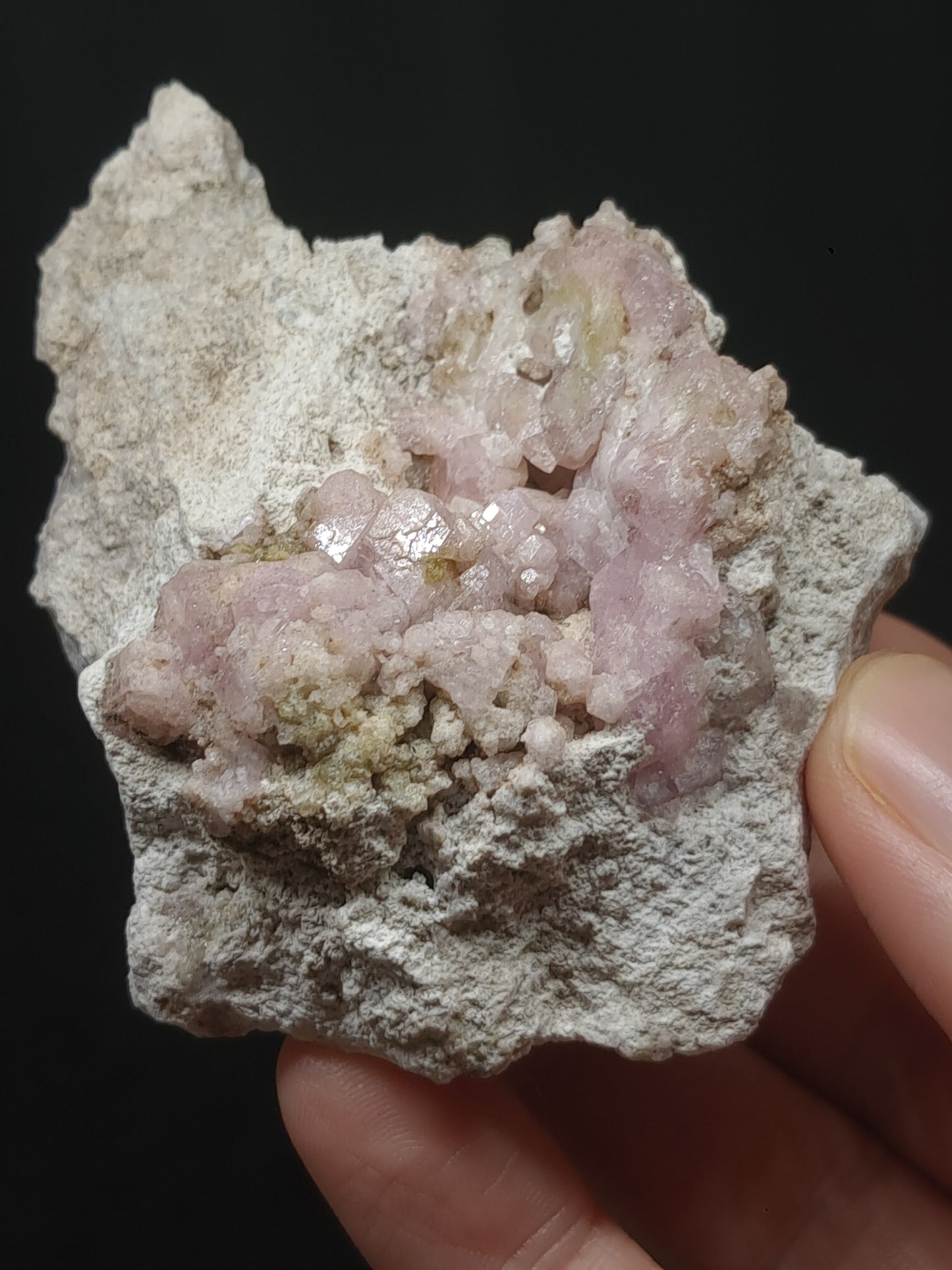 Grossular Garnet on Matrix (Mexico) Pink Garnet Cluster |Rough Crystal Stone | Mineral Specimen #GR18