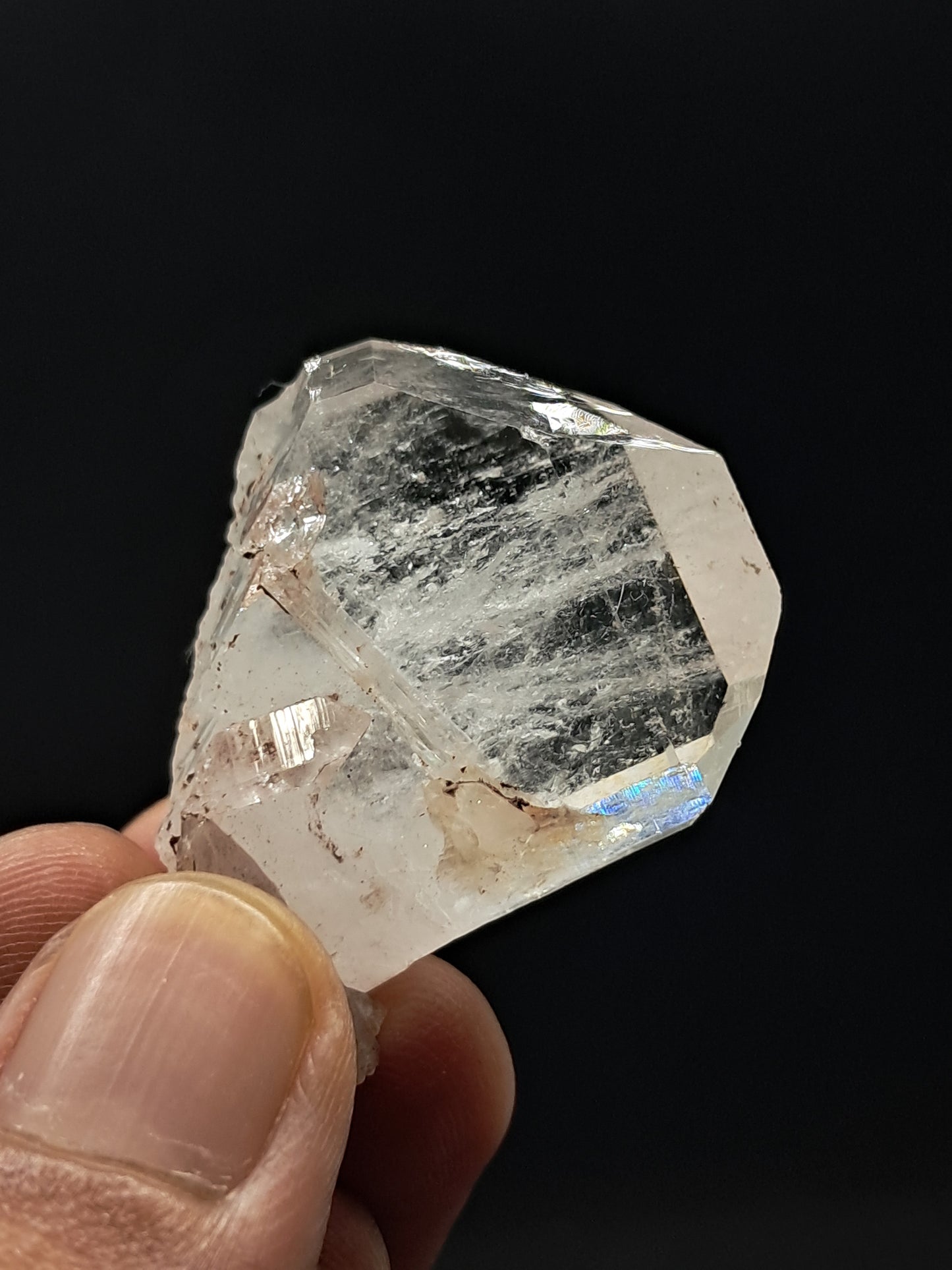 Punta natural de cuarzo tabular Faden (Santander, Colombia) | Ejemplar mineral n.° COQ21