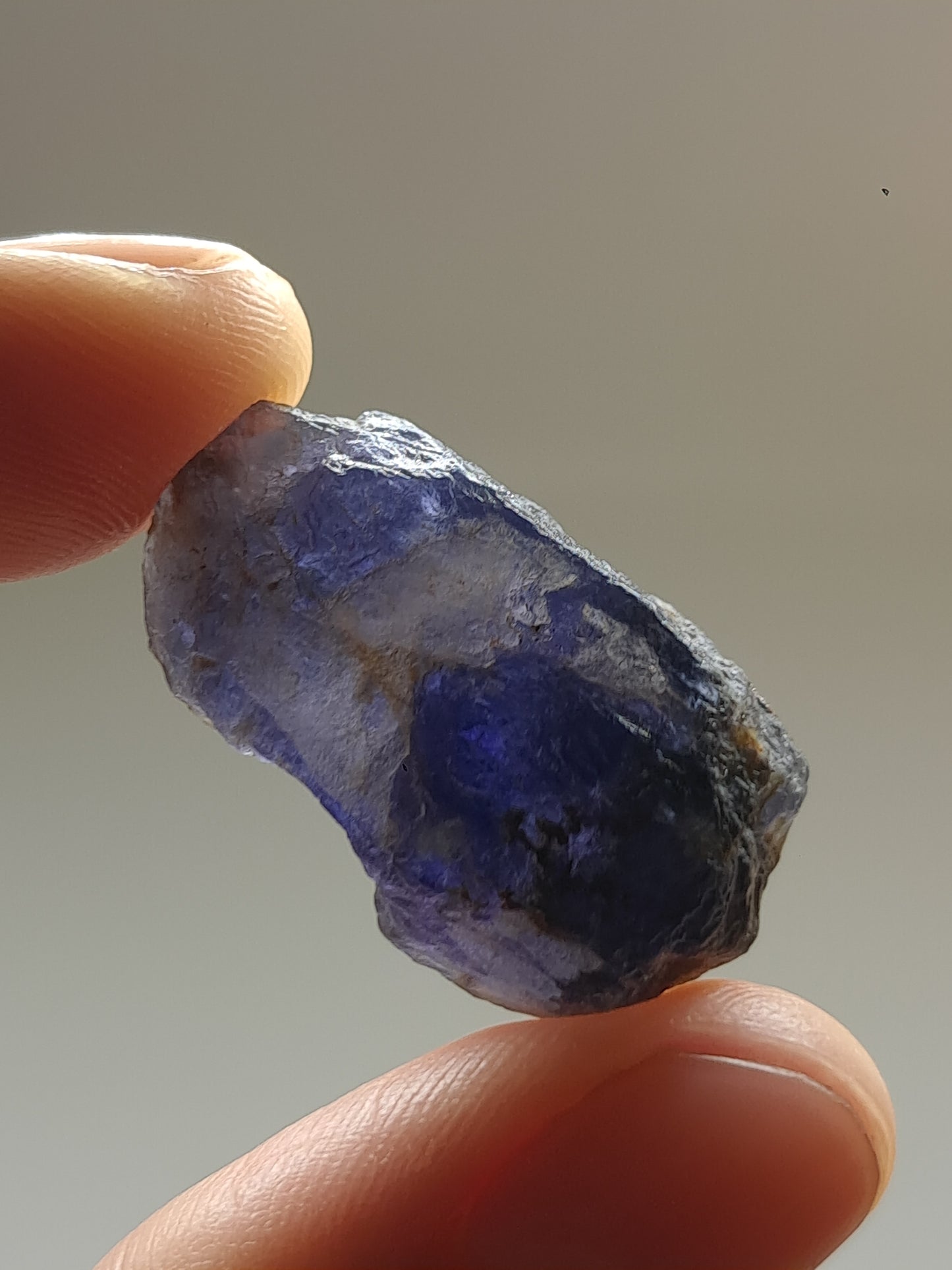 Rough Iolite Crystal (Karur) *Gem Quality* Cordierite | Excelent Pleochroism | Mineral Specimen #IO8