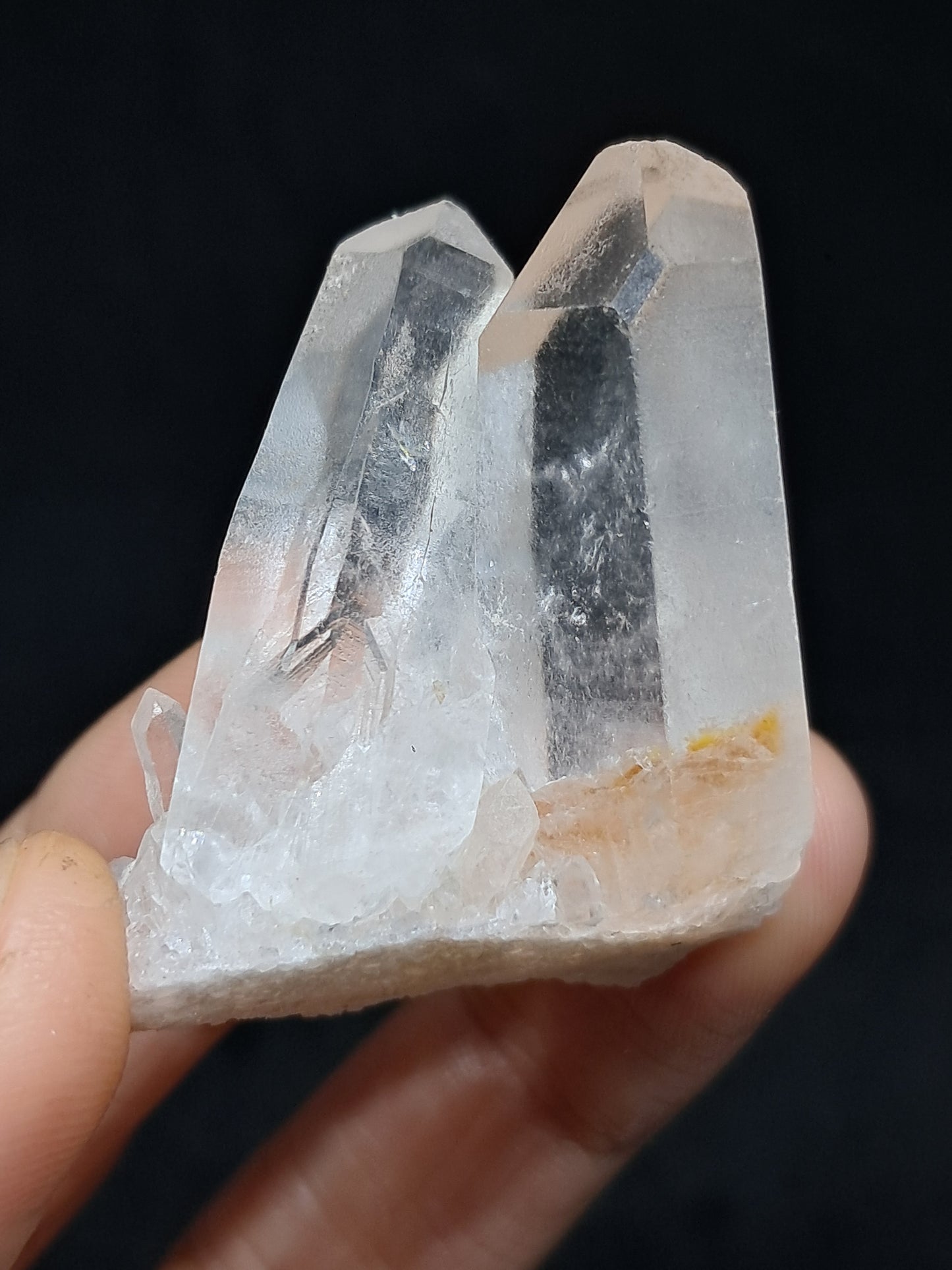 Cúmulo de cuarzo del Himalaya | Punta de cristal natural | Ejemplar mineral n.° CH63
