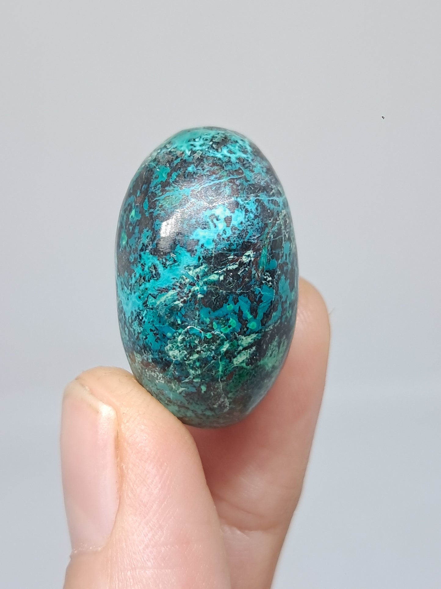 Chrysocolla Shivalingam | Polished Natural Stone | Good Quality