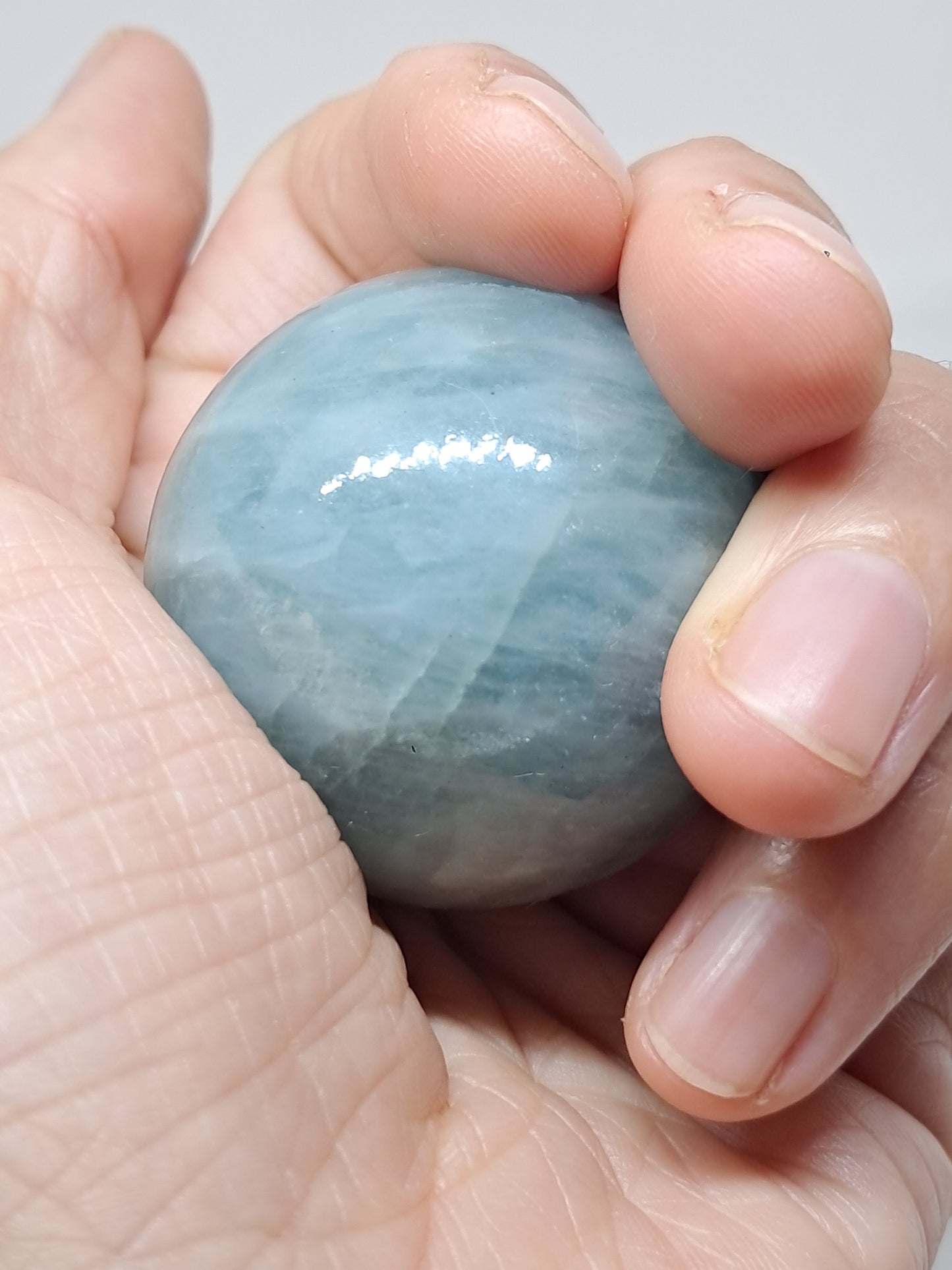 Aquamarine Sphere | Polished Natural Stone