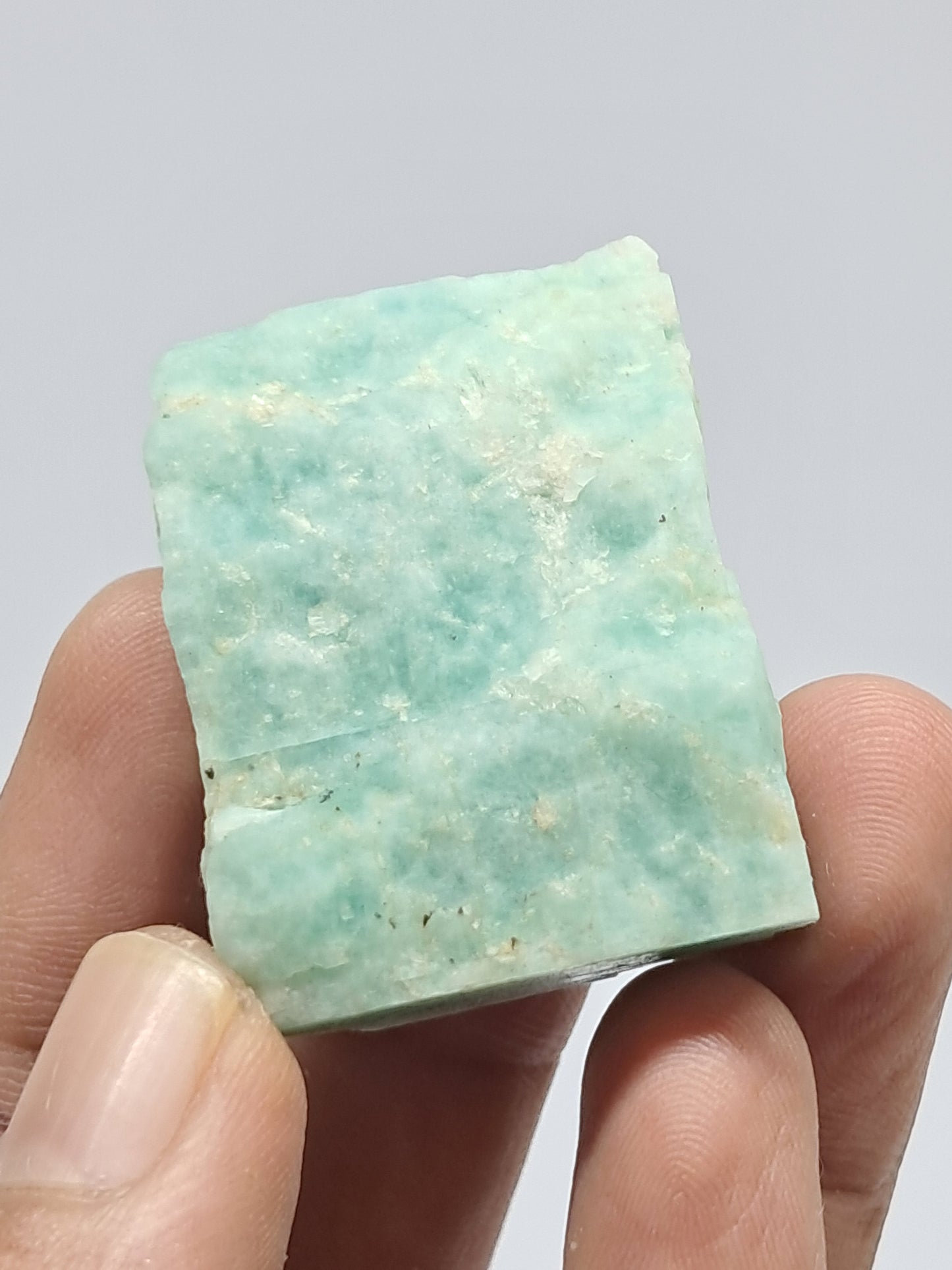 Rough Amazonite Slice | Natural Stone | Mineral Specimen #AZ3