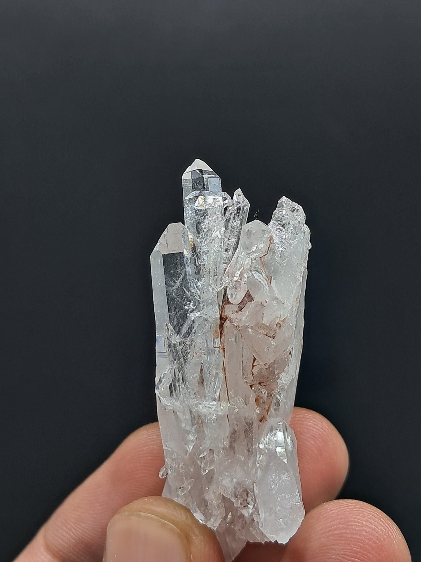 Cúmulo de Cuarzo Faden Claro (Santander, Colombia) Punta Natural | Ejemplar Mineral n.° COQ15