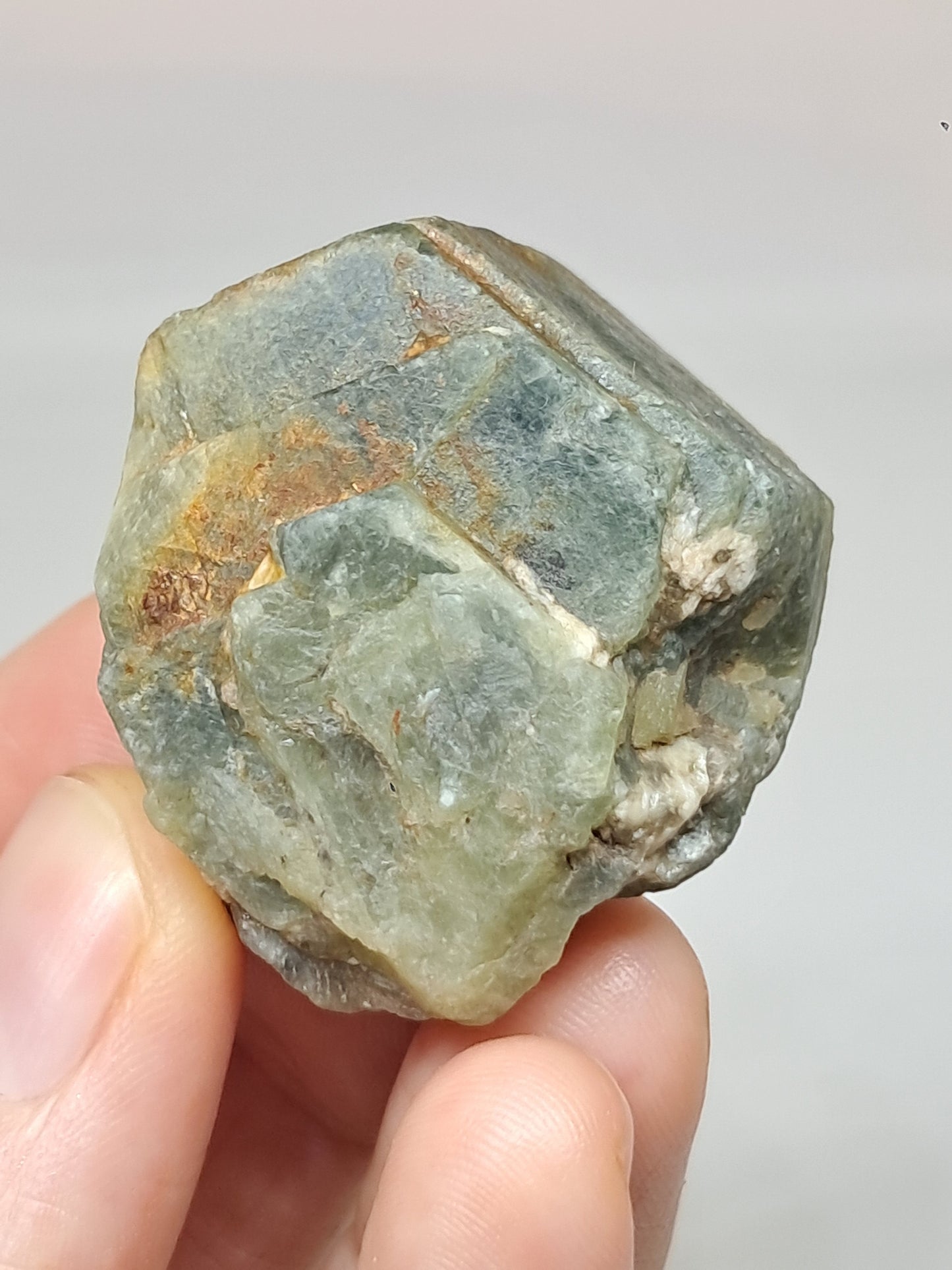 Natural Greenish-Blue *Teal* Sapphire Crystal (Karur) Rough Stone | Mineral Specimen #SP48